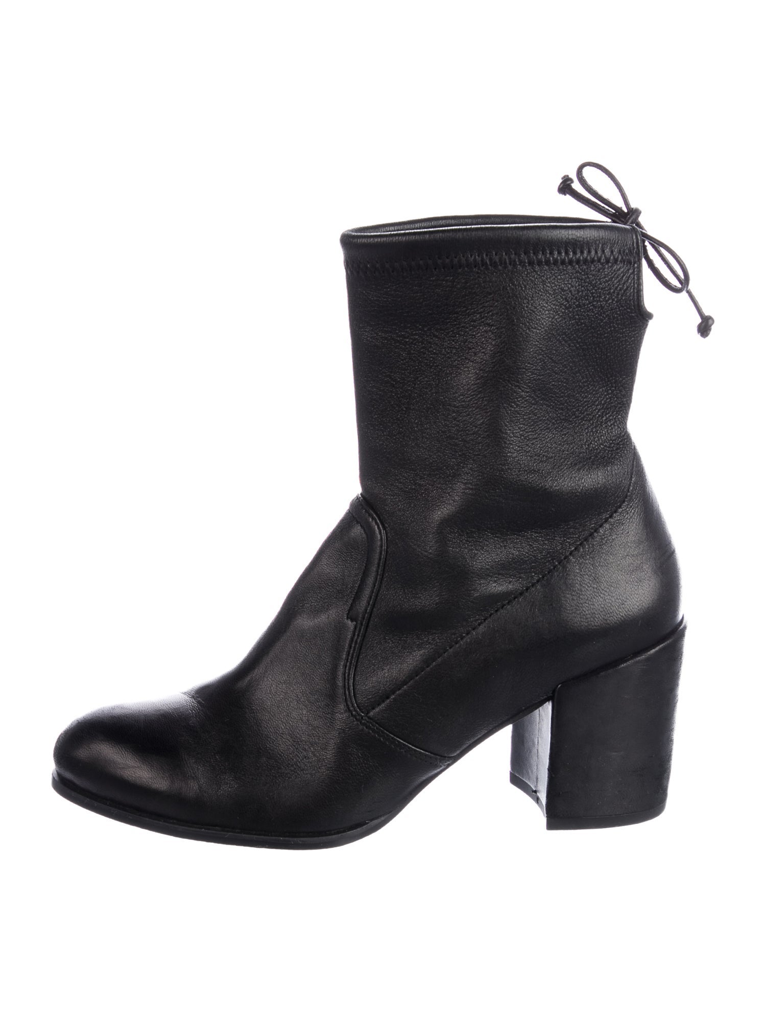 Stuart Weitzman Leather Lace-Up Boots
