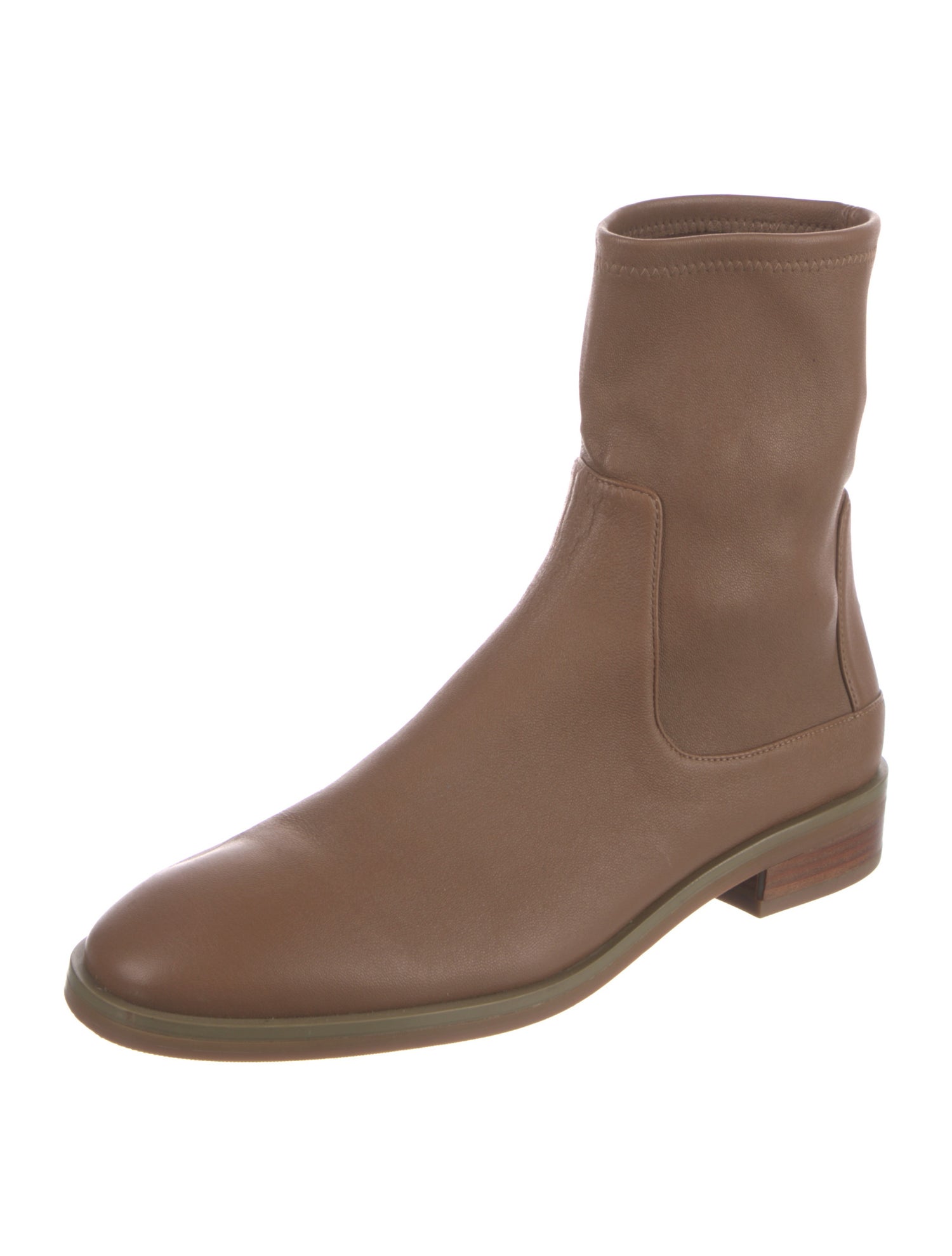 Stuart Weitzman Leather Sock Boots