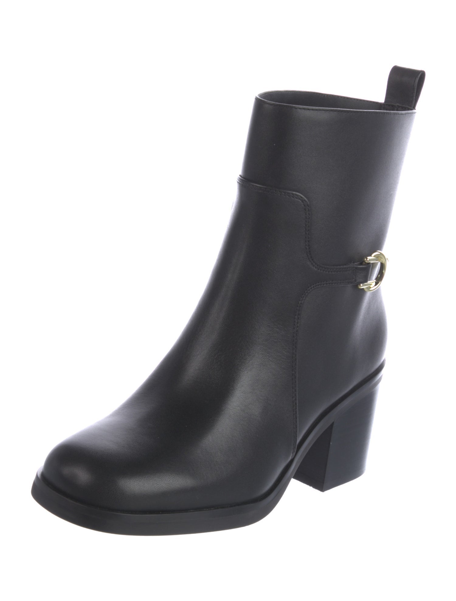 Stuart Weitzman Leather Moto Boots