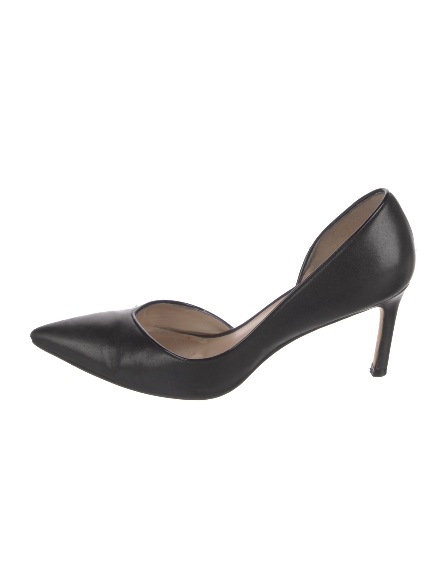 Stuart Weitzman Leather D'Orsay Pumps