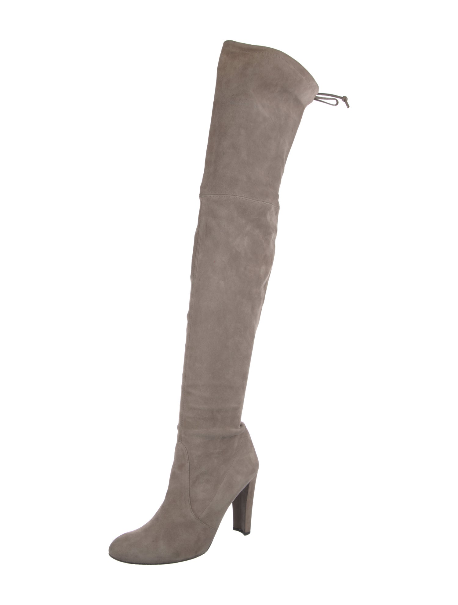 Stuart Weitzman Suede Mesh Accents Boots