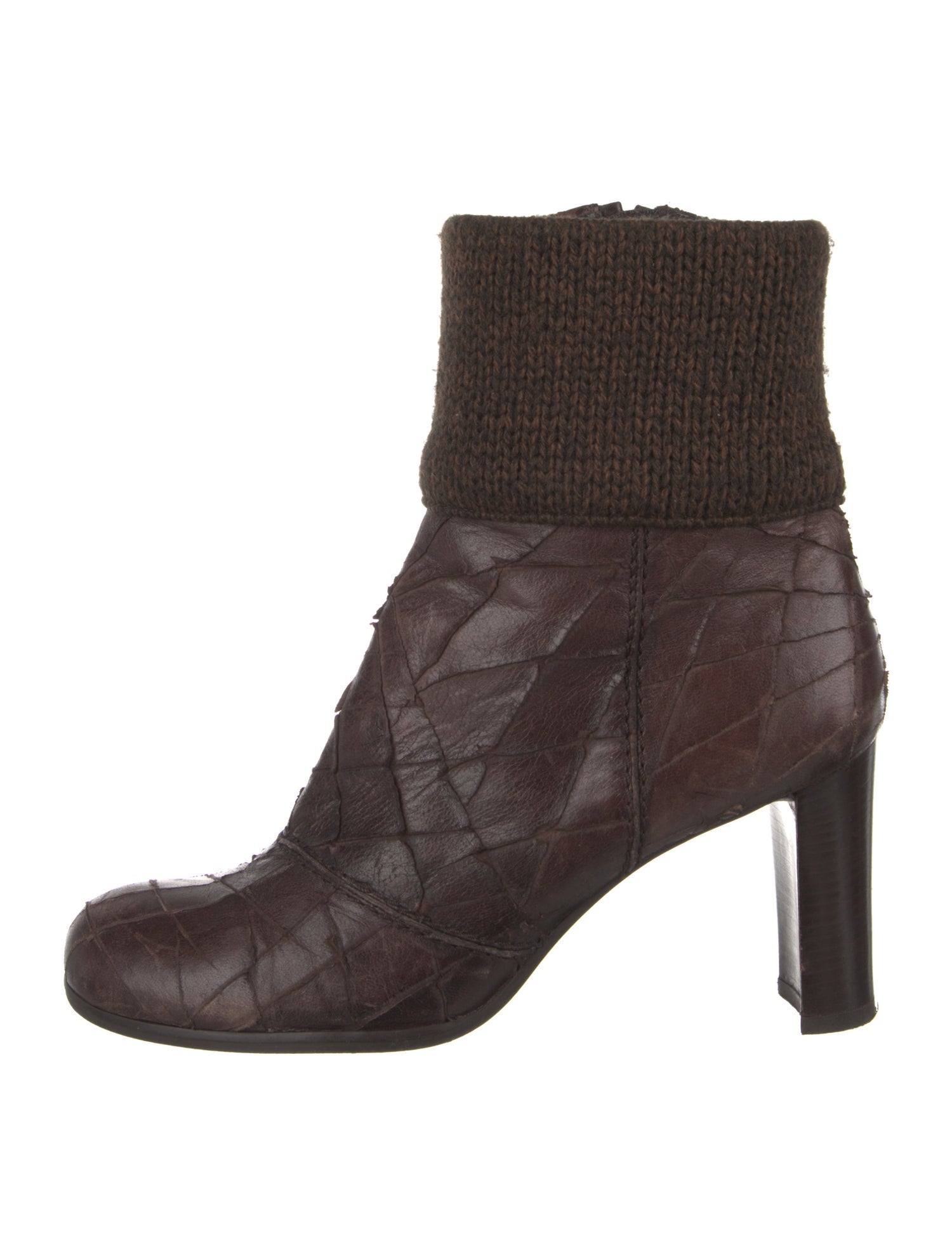 Stuart Weitzman Leather Sock Boots