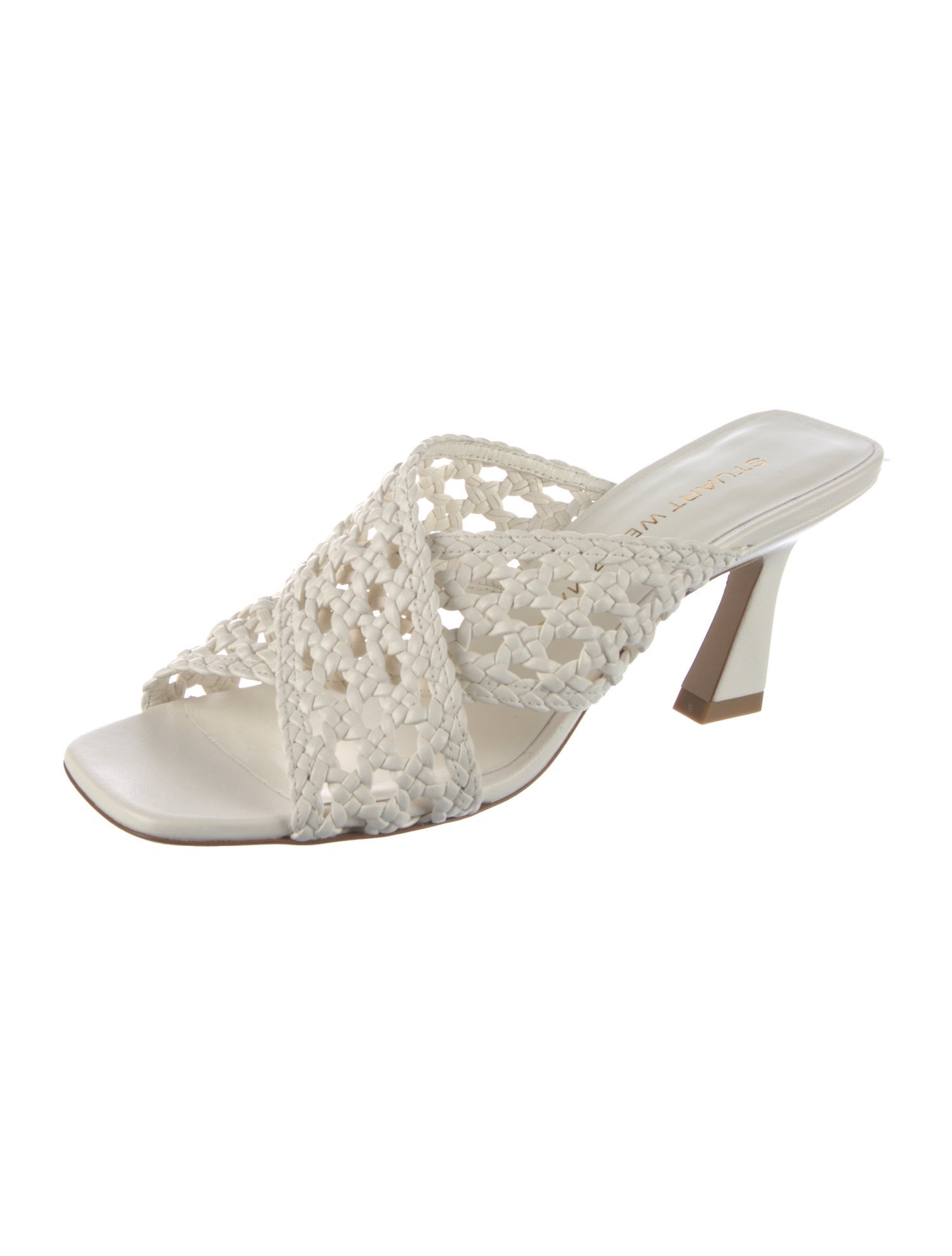 Stuart Weitzman Leather Slides