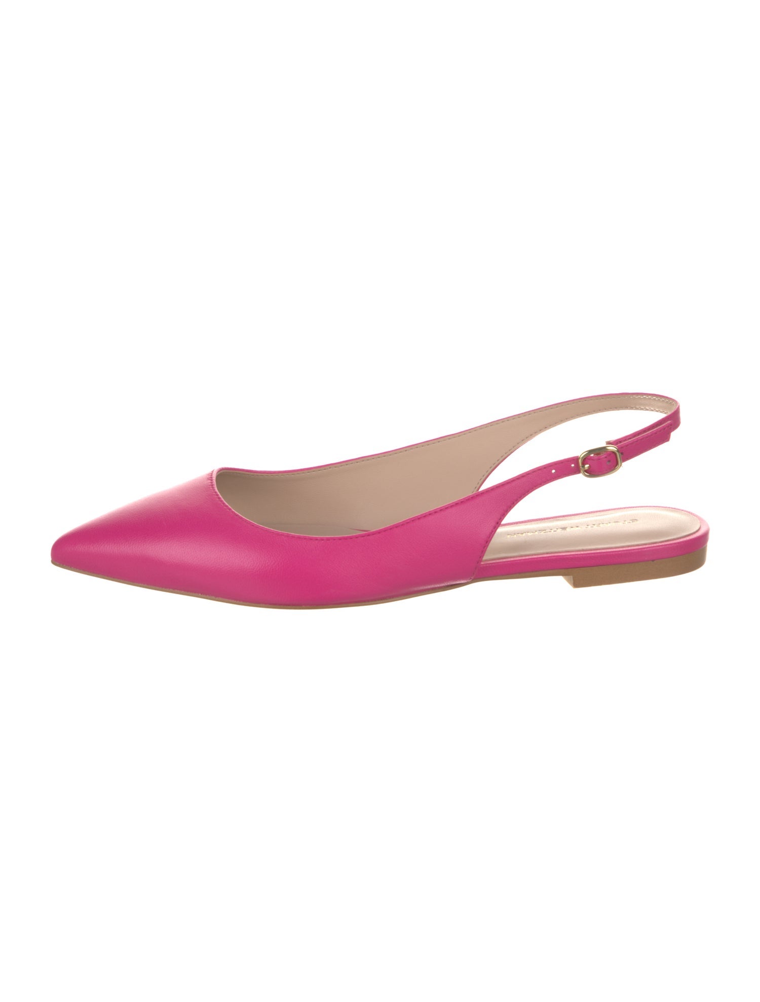 Stuart Weitzman Leather Slingback Flats