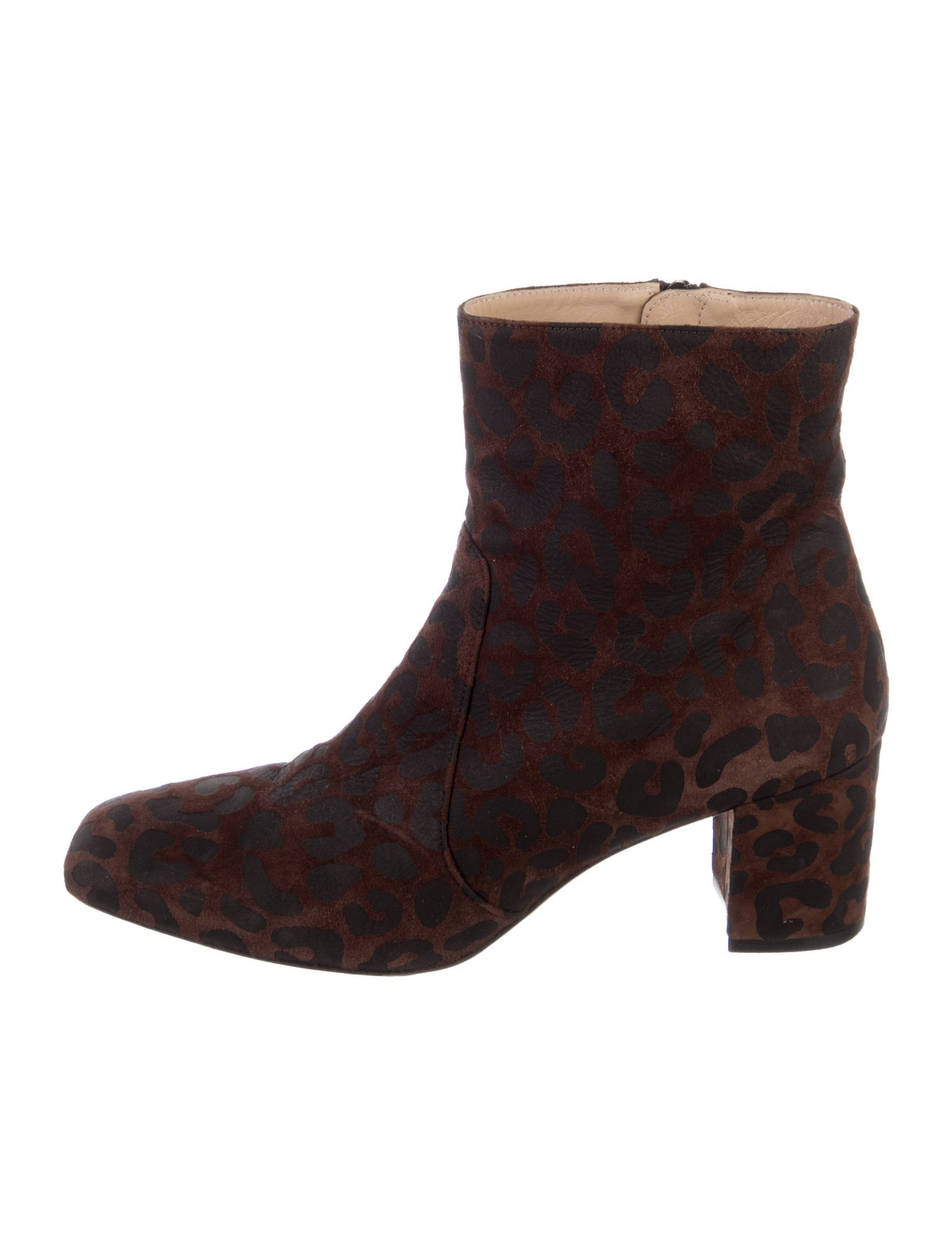 Stuart Weitzman Suede Animal Print Boots