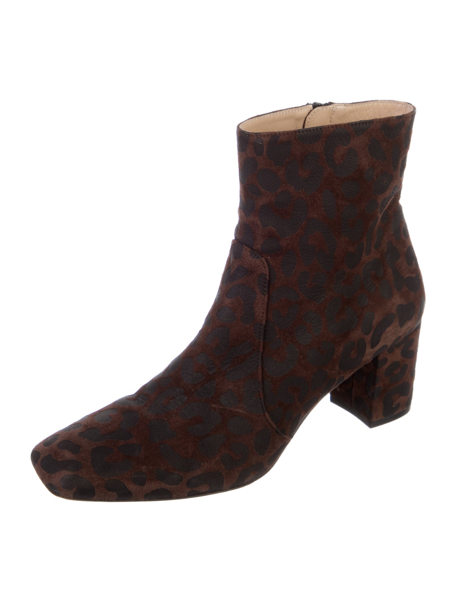 Stuart Weitzman Suede Animal Print Boots