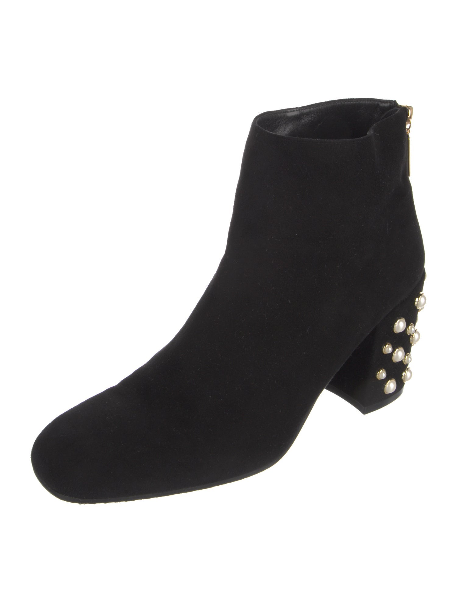 Stuart Weitzman Suede Studded Accents Boots