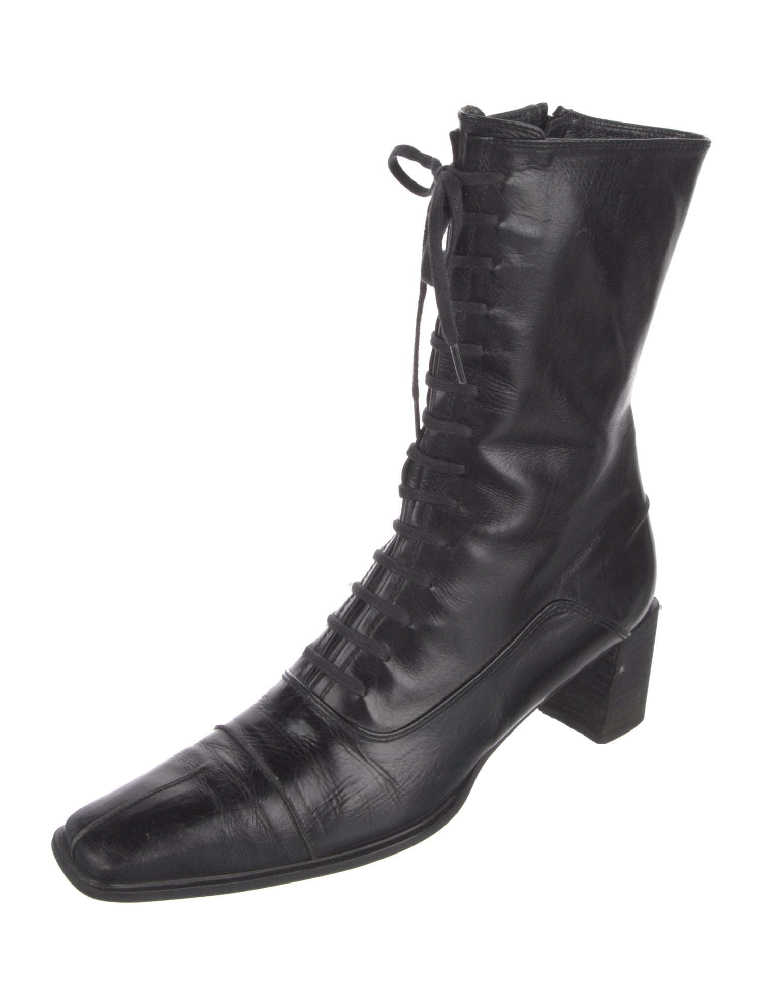 Stuart Weitzman Leather Combat Boots
