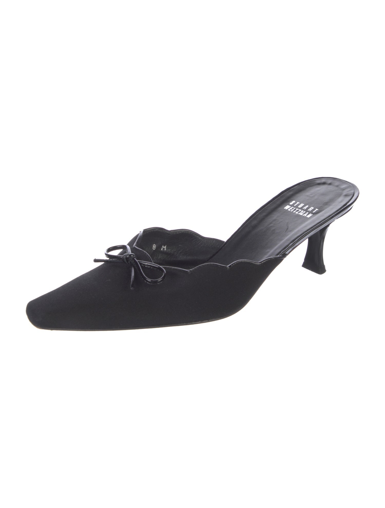 Stuart Weitzman Vintage Bow Accents Mules