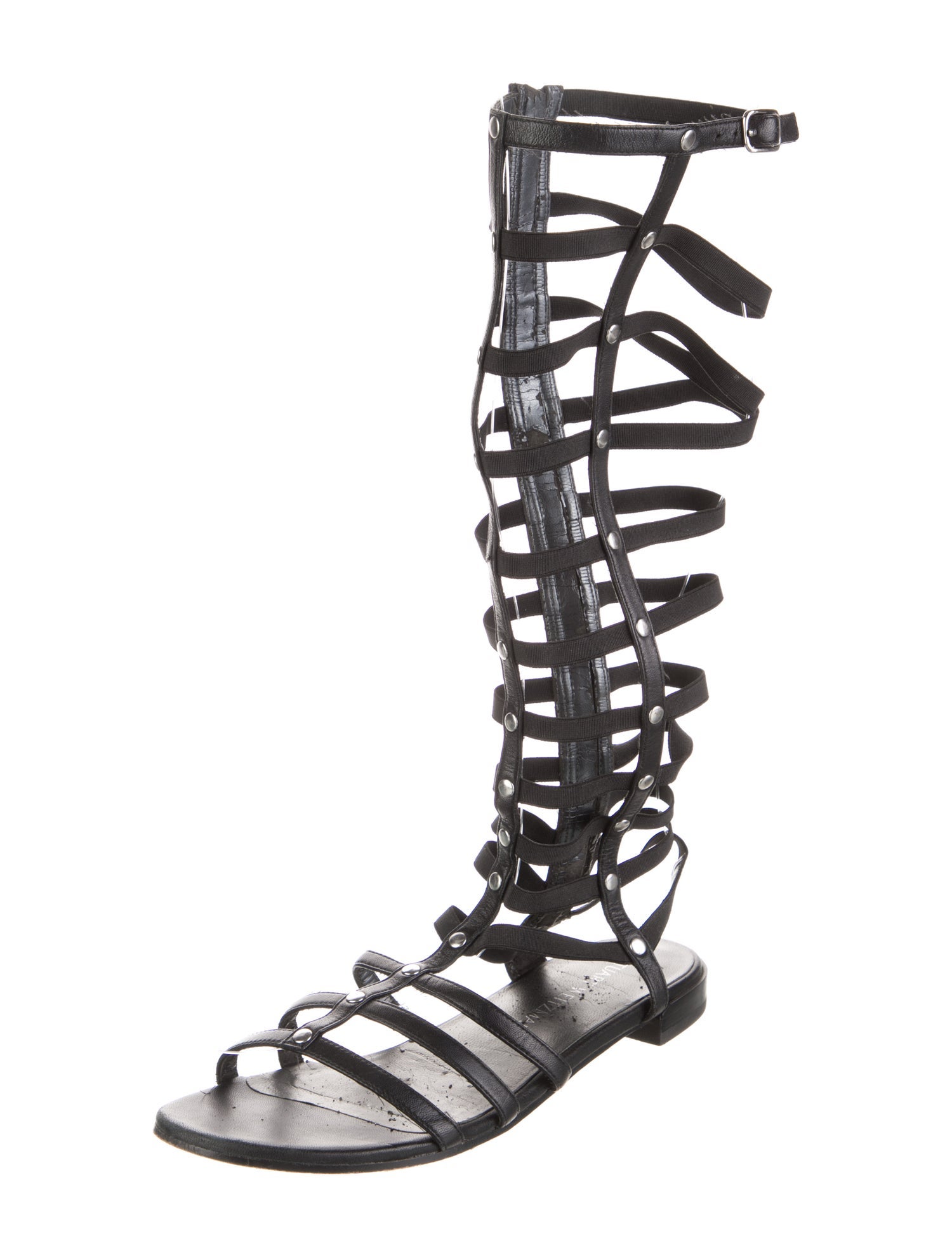 Stuart Weitzman Leather Gladiator Sandals
