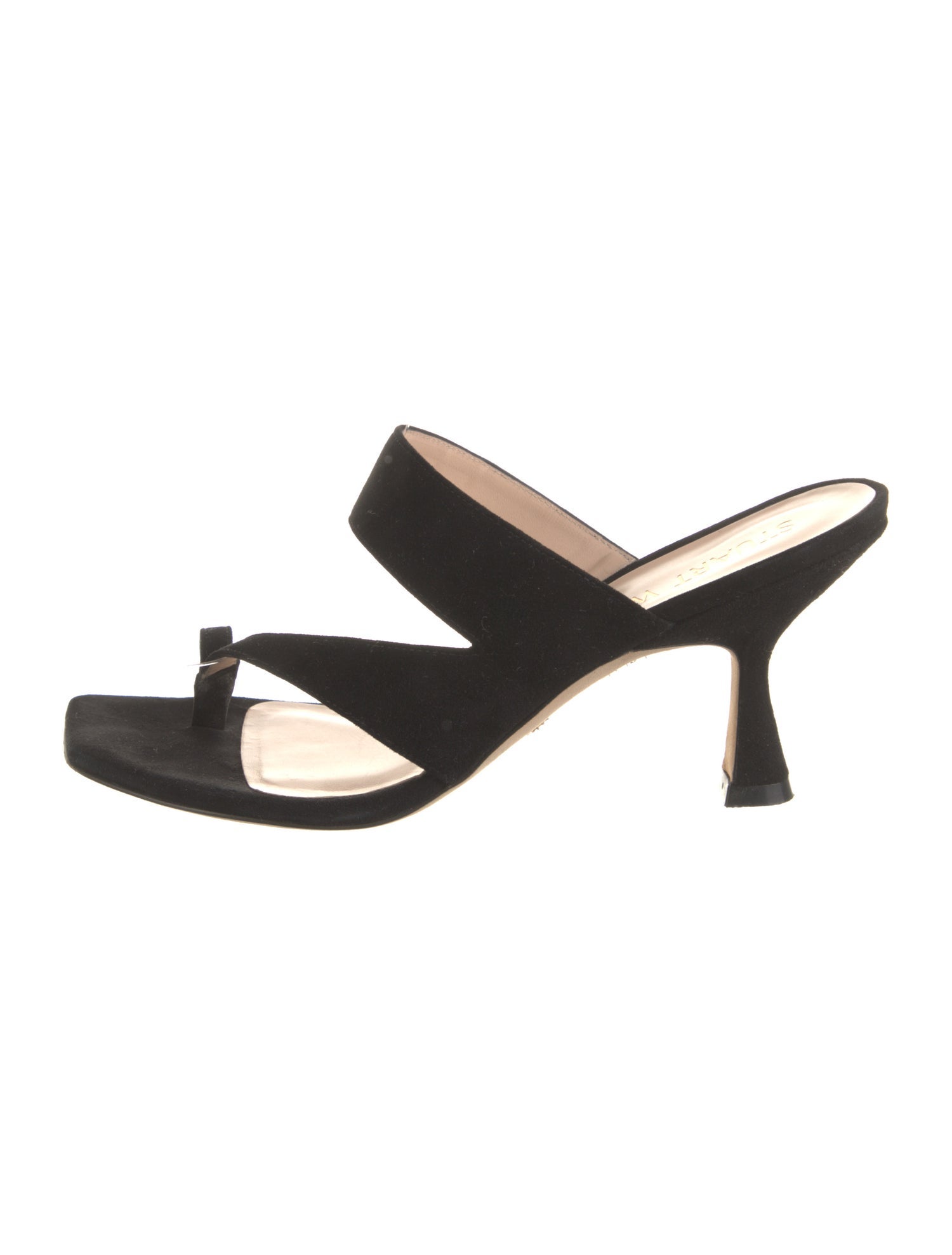 Stuart Weitzman Suede Slides