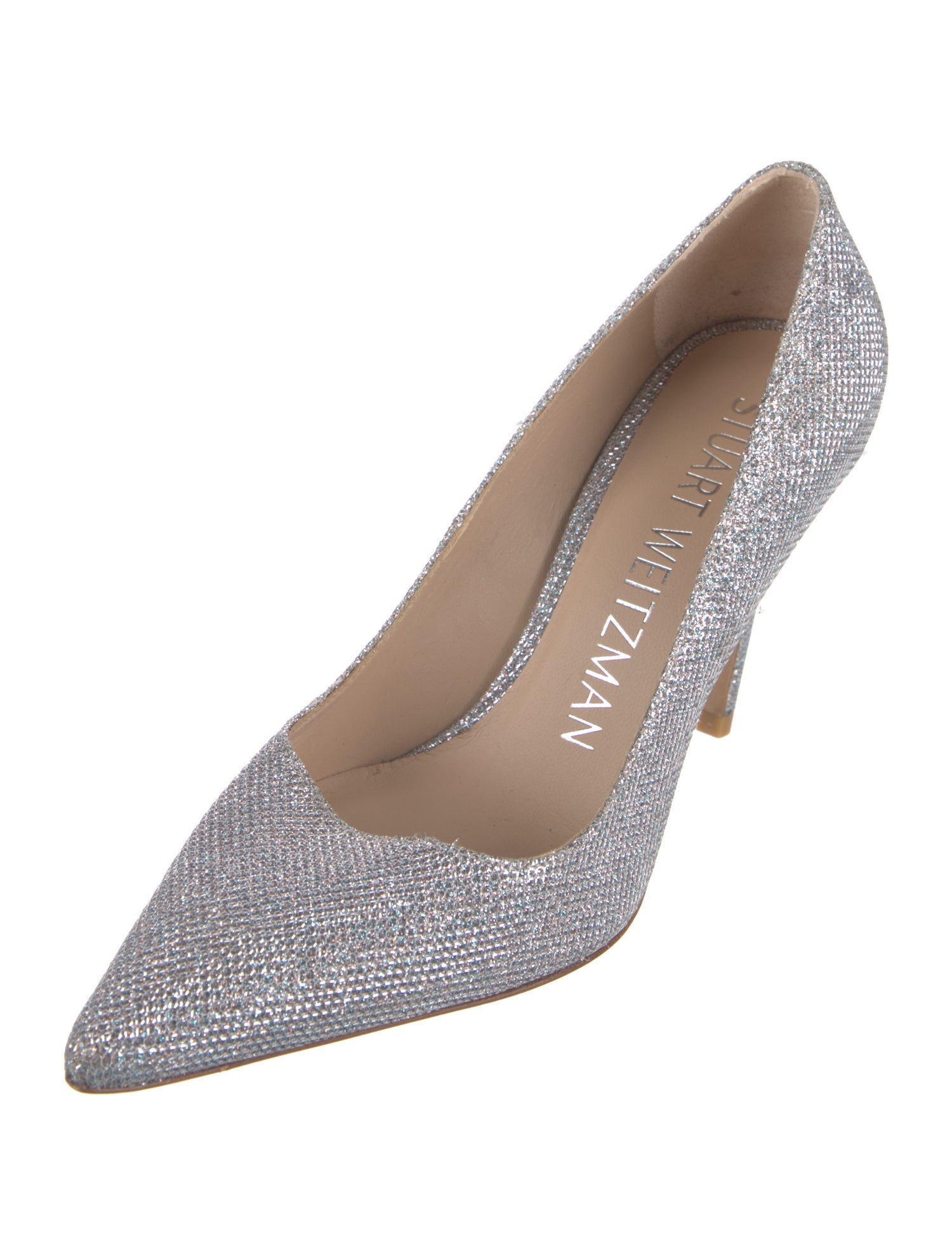 Stuart Weitzman Glitter Glitter Accents Pumps