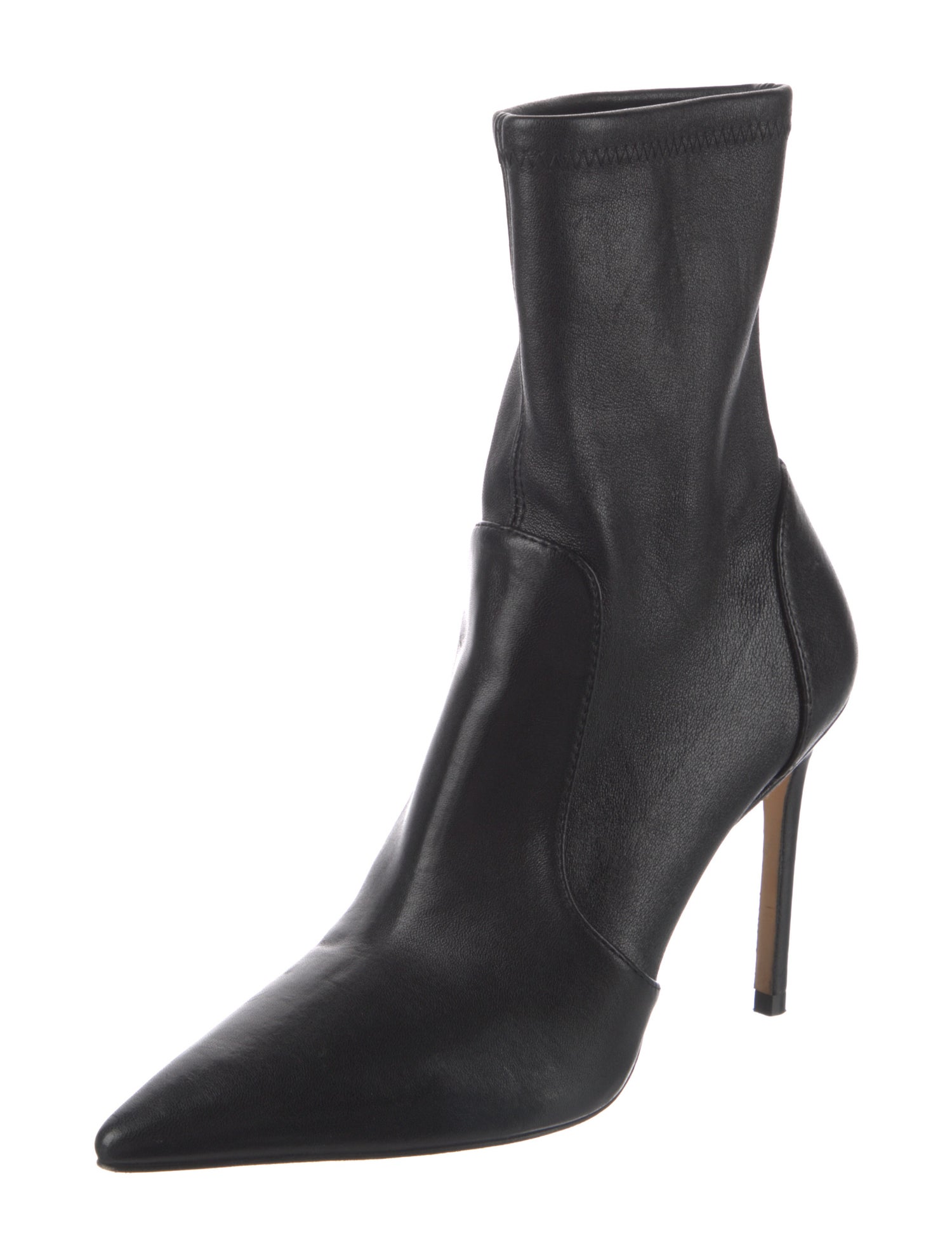 Stuart Weitzman Leather Sock Boots