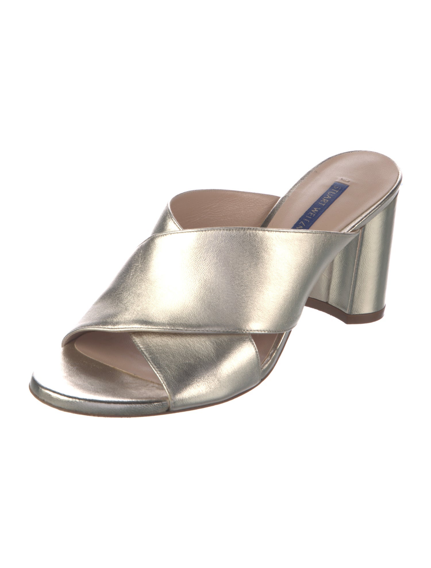 Stuart Weitzman Leather Slides