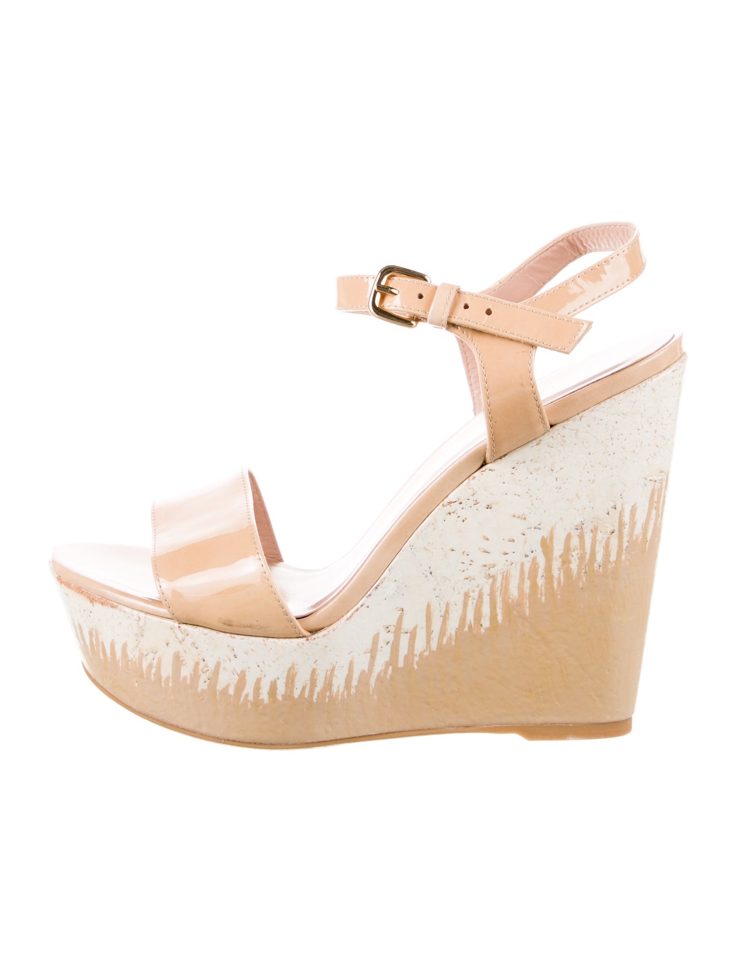 Stuart Weitzman Patent Leather Sandals