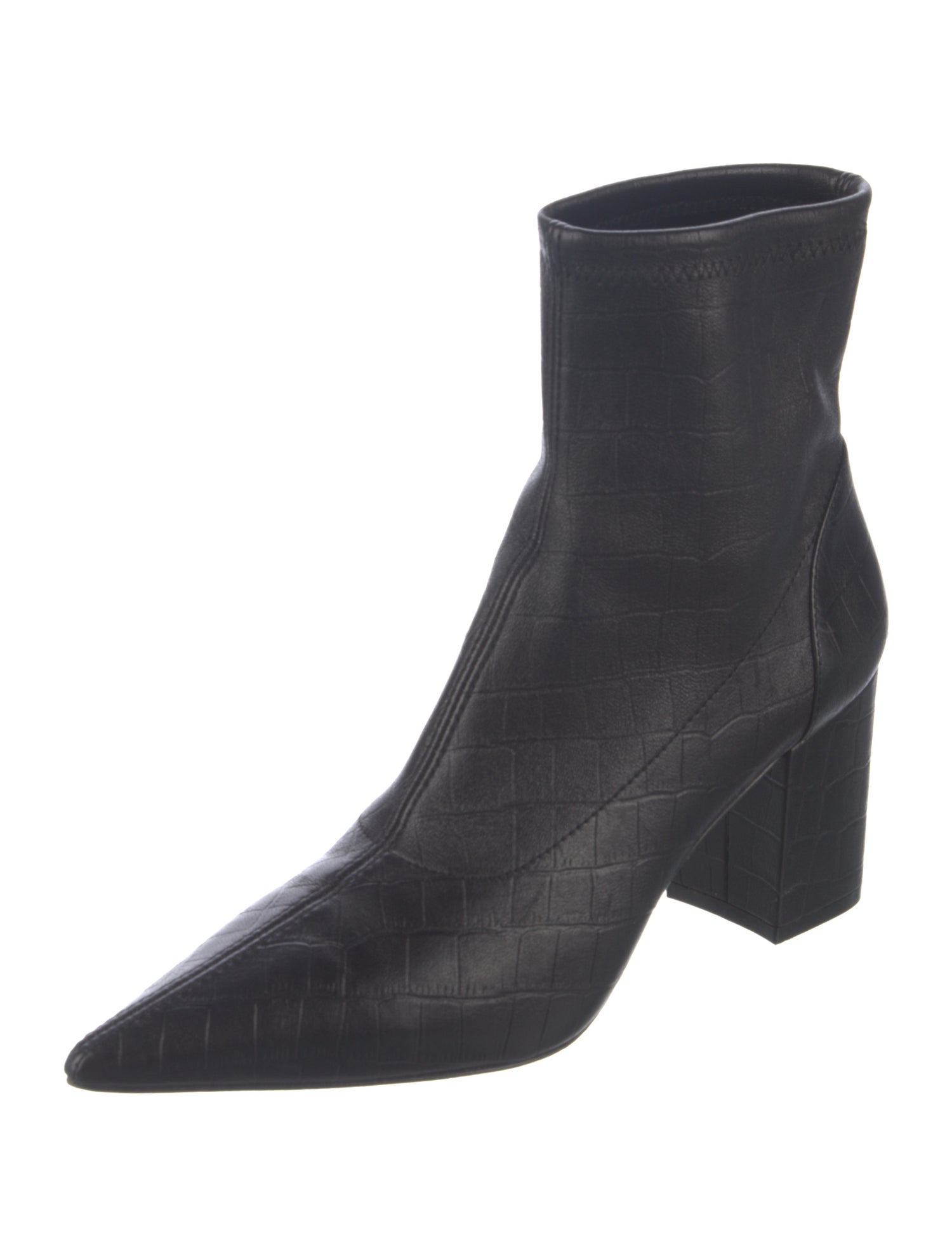 Stuart Weitzman Embossed Leather Boots