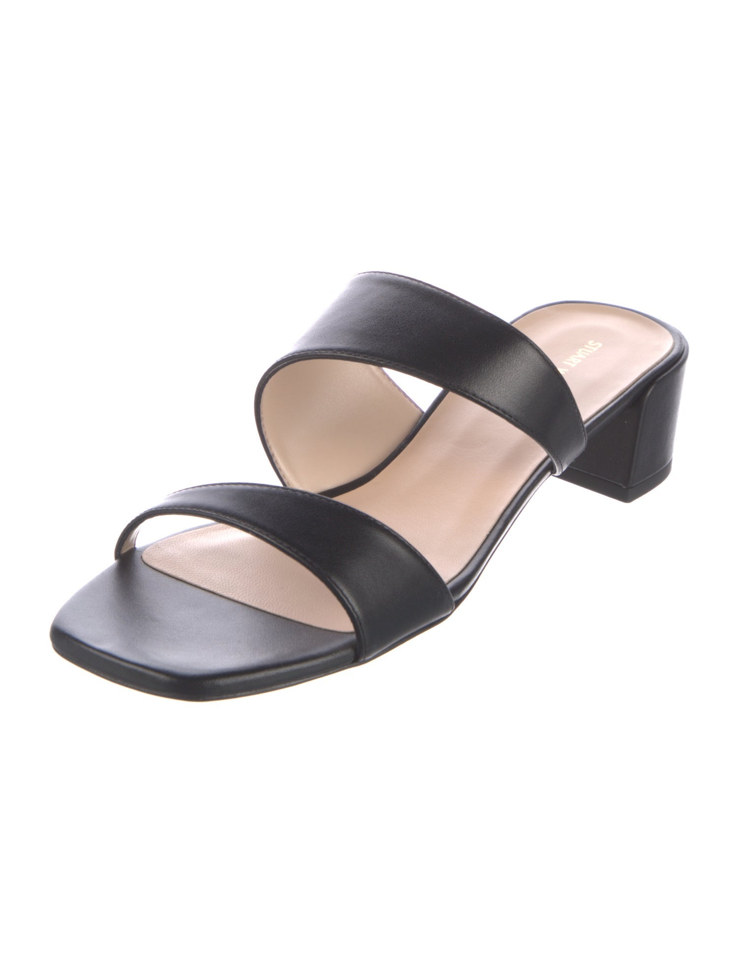Stuart Weitzman Leather Slides