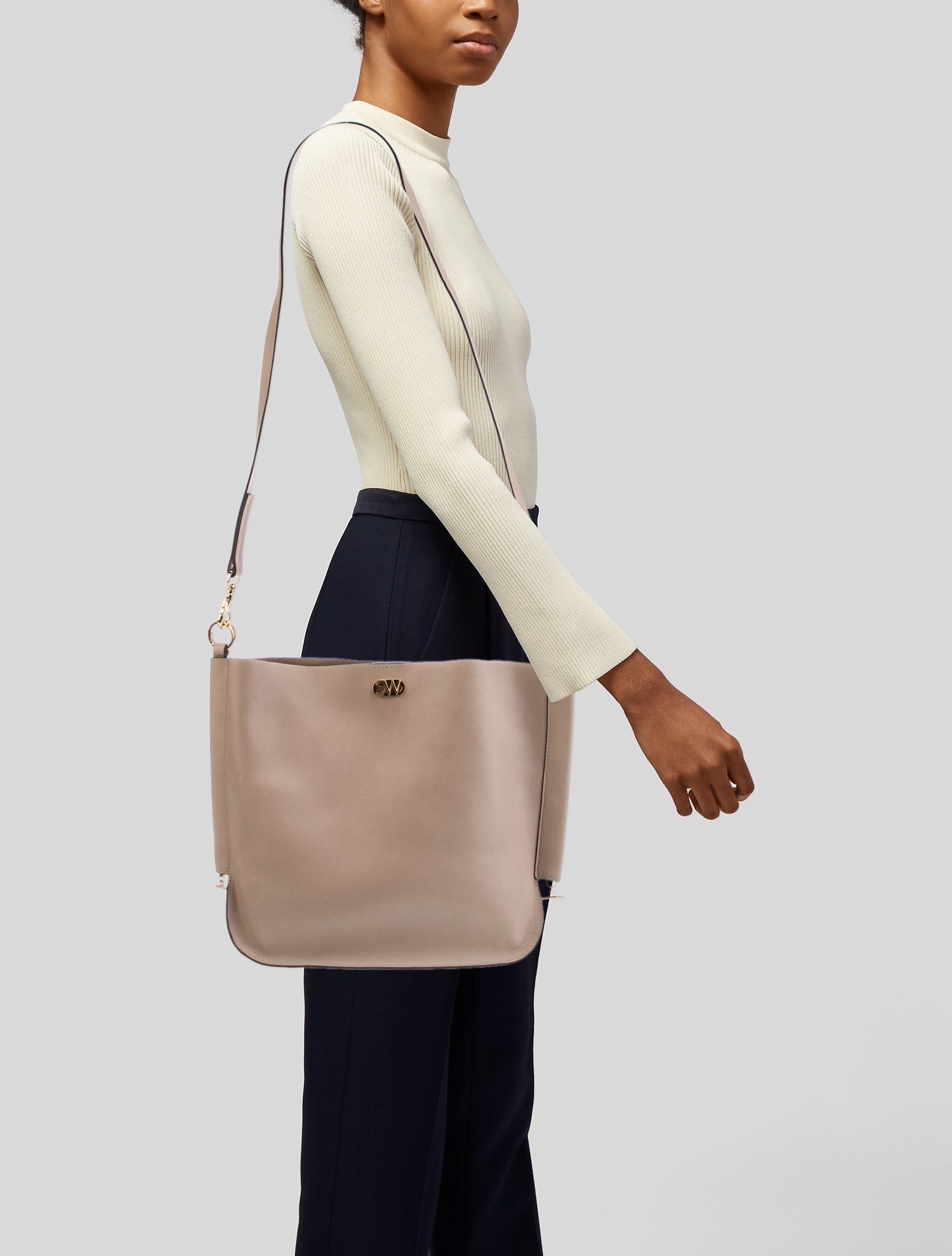 Stuart Weitzman Leather Shoulder Bag