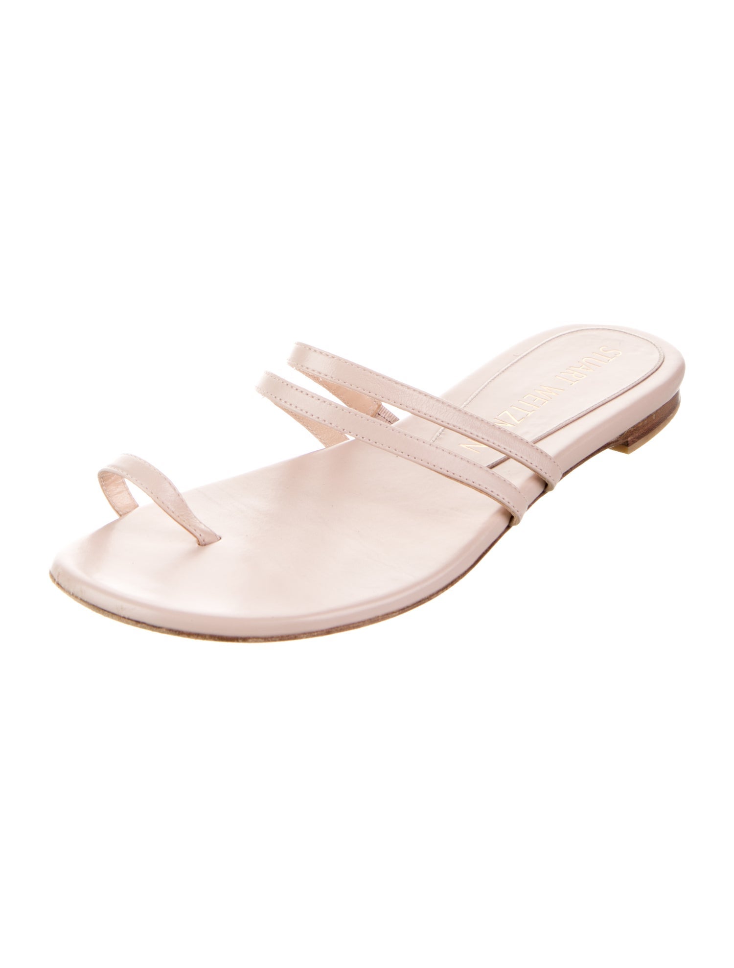 Stuart Weitzman Leather Slides
