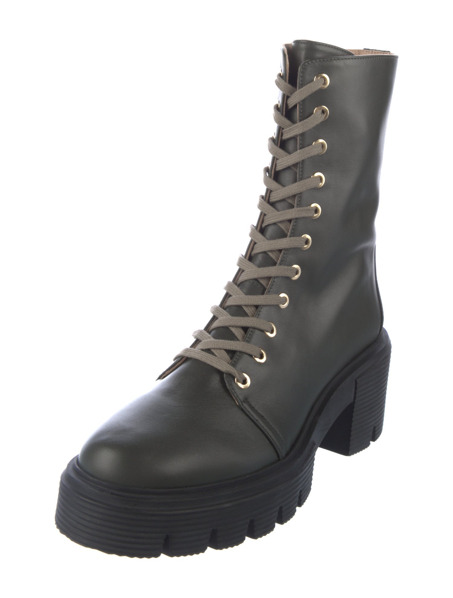 Stuart Weitzman Leather Combat Boots