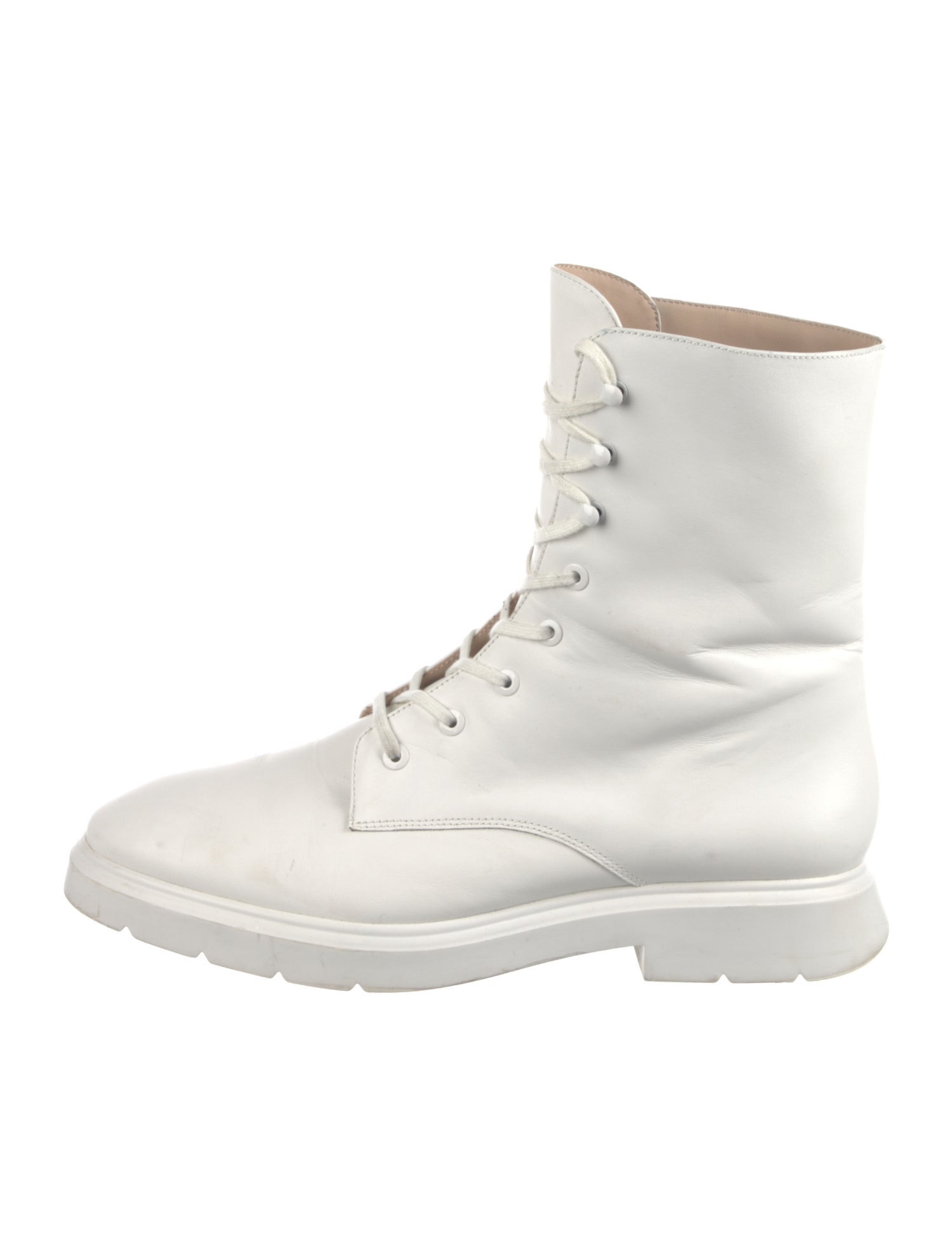 Stuart Weitzman Leather Combat Boots