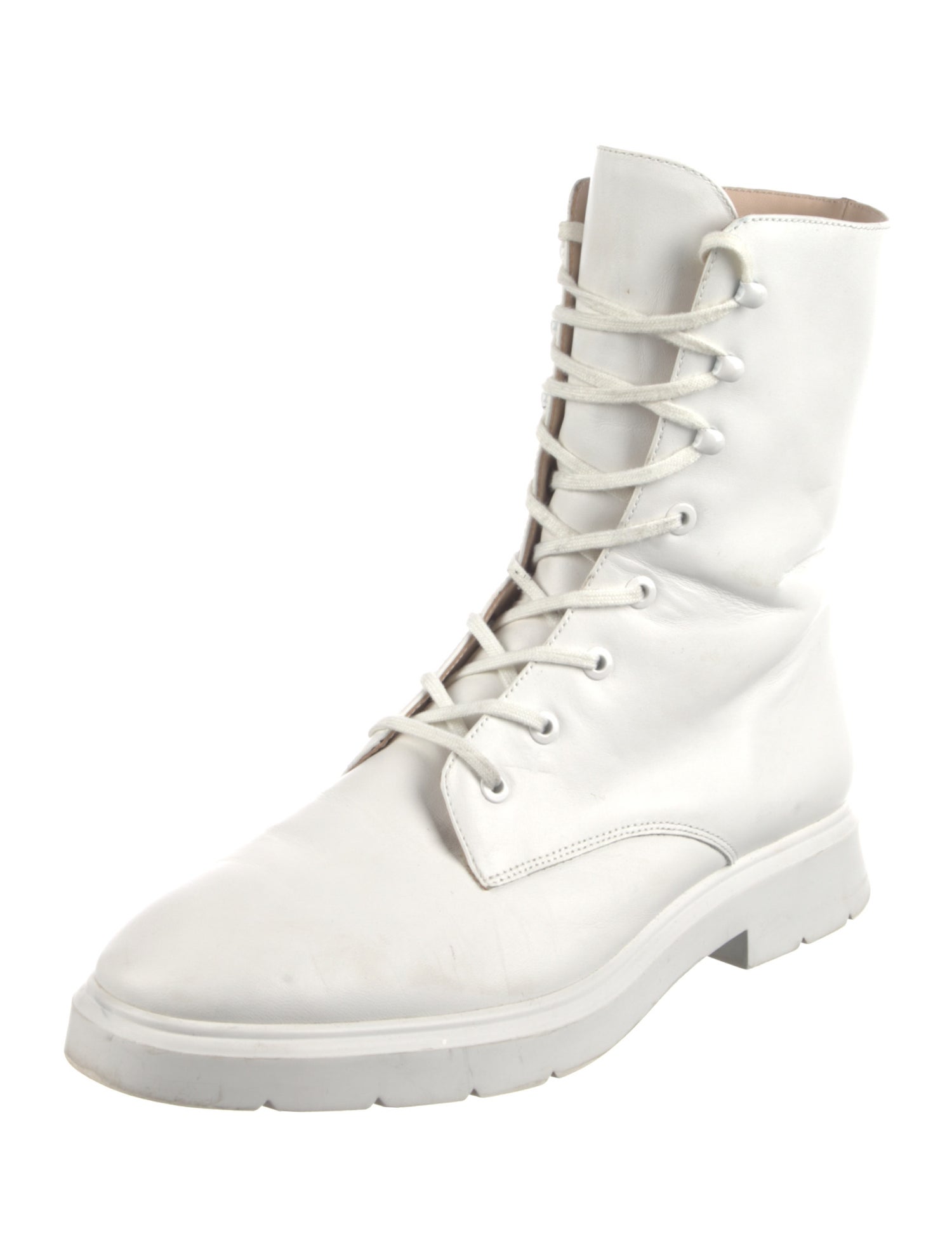 Stuart Weitzman Leather Combat Boots