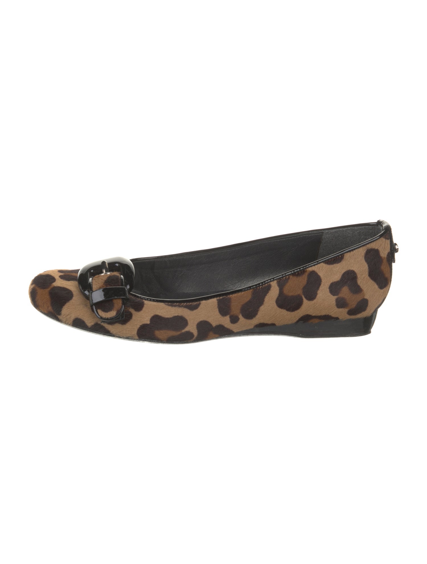 Stuart Weitzman Ponyhair Animal Print Flats