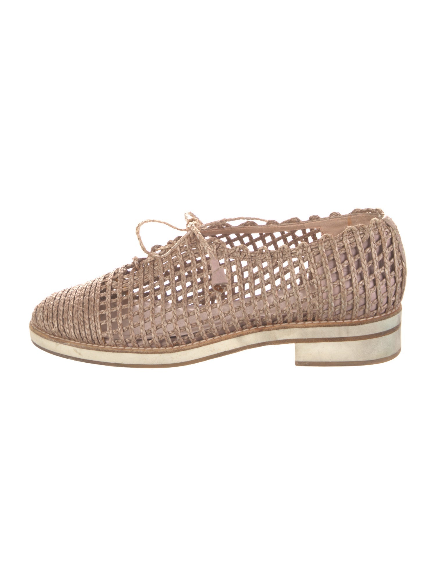 Stuart Weitzman Straw Oxfords