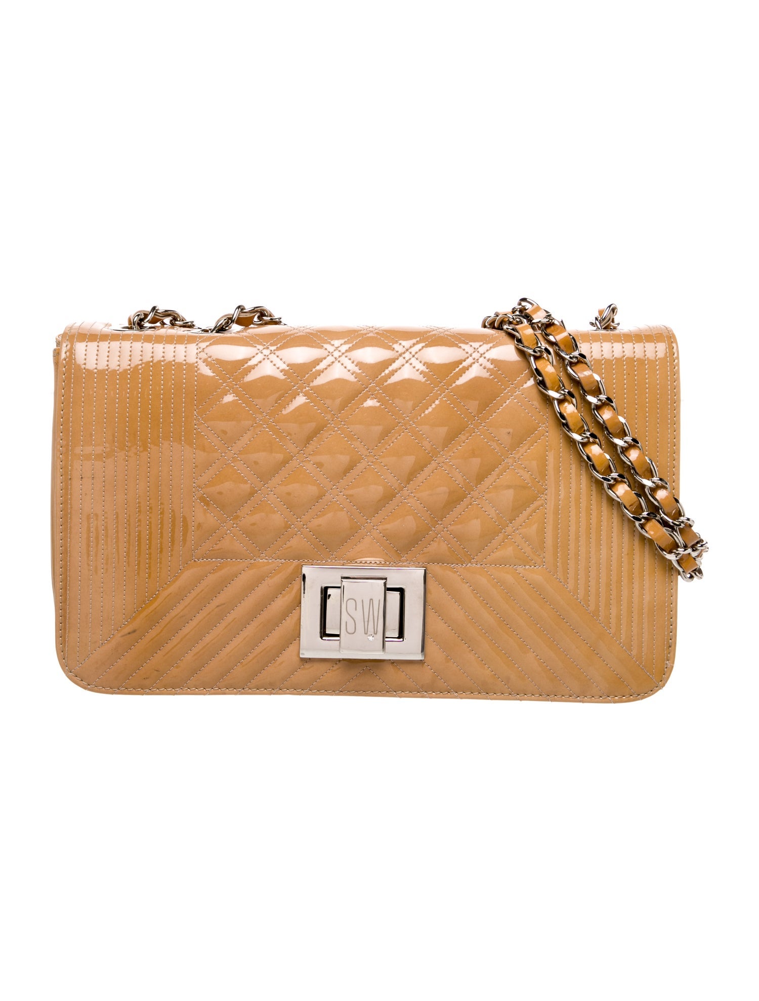 Stuart Weitzman Patent Leather Shoulder Bag