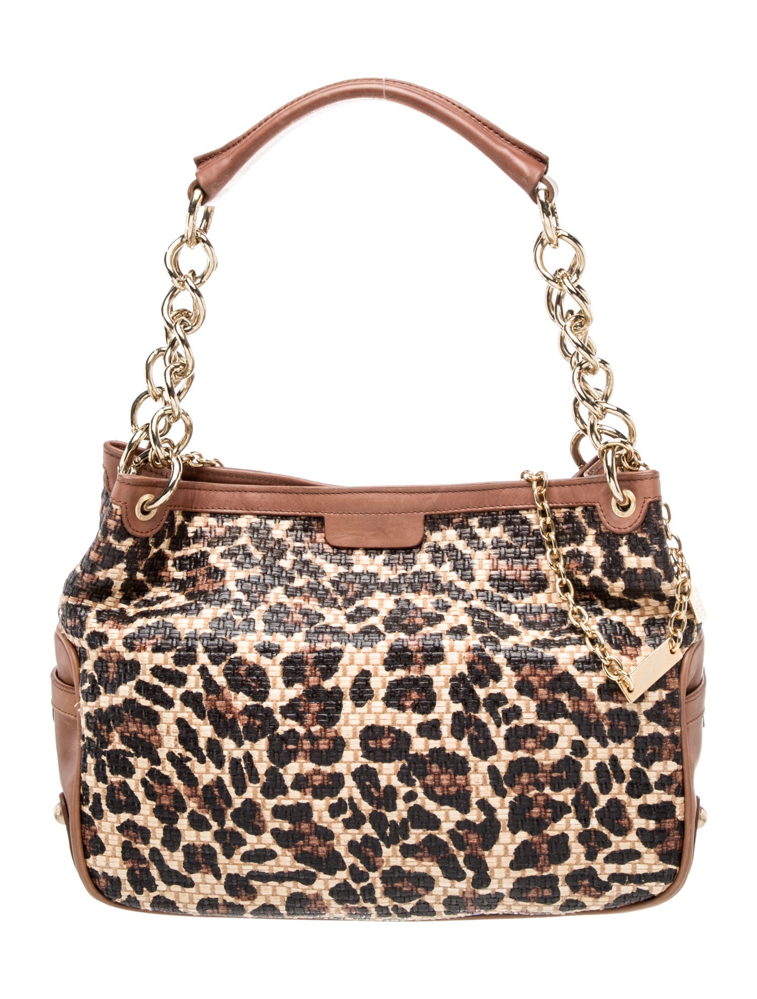 Stuart Weitzman Straw Top Handle Bag