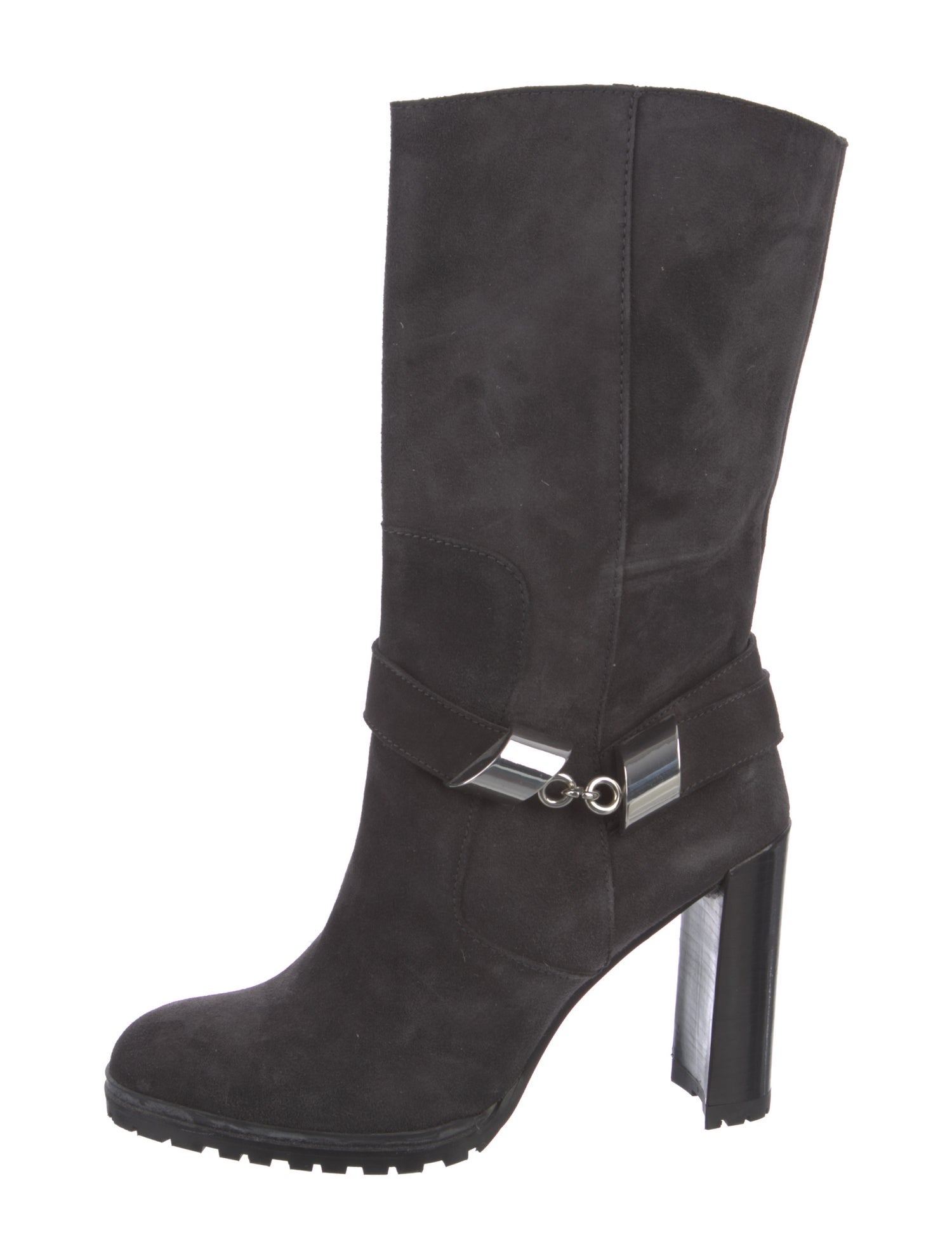 Stuart Weitzman Suede Moto Boots