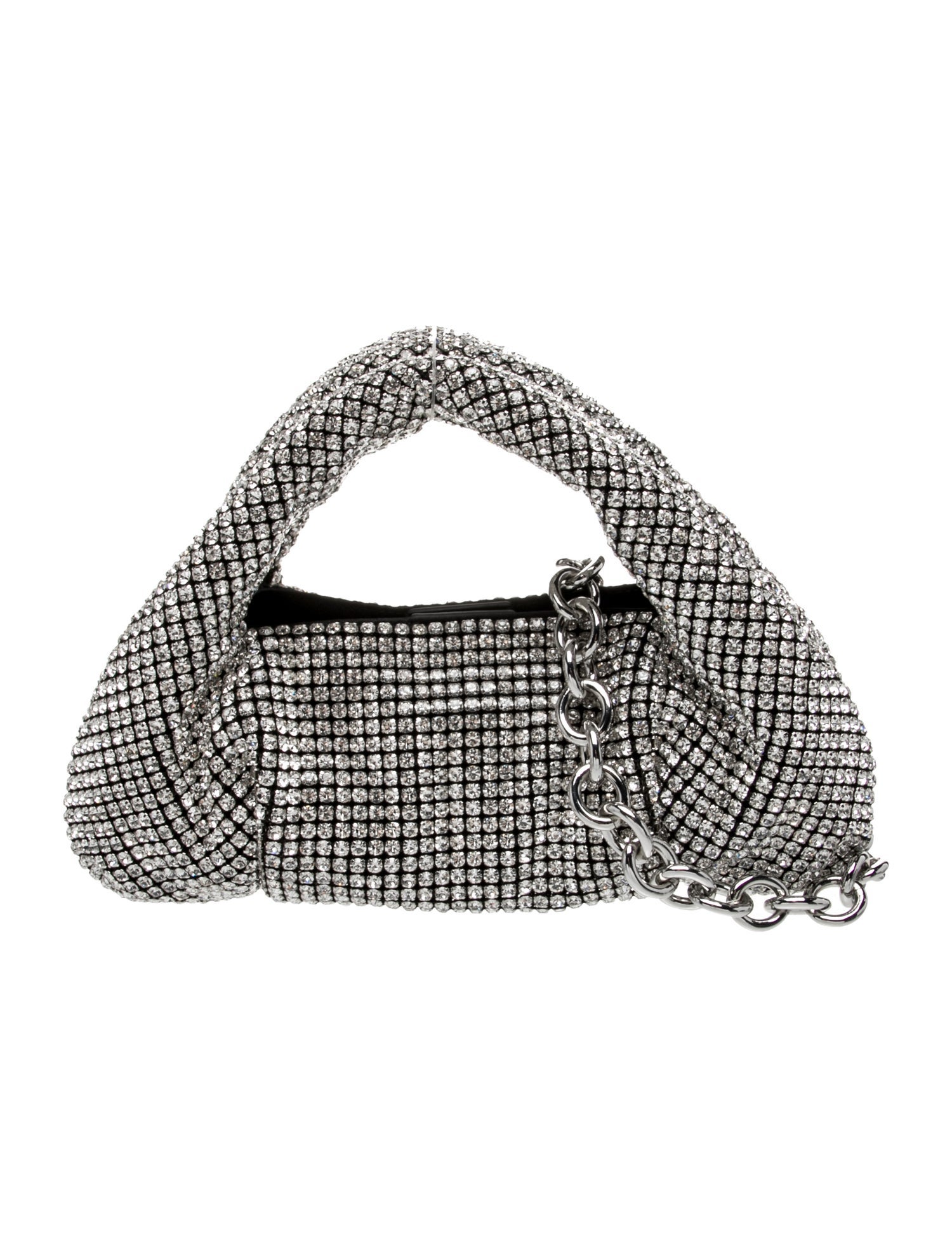 Stuart Weitzman Crystal Top Handle Bag