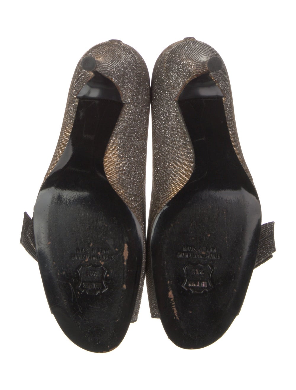 Stuart Weitzman Patterned Glitter Accents Pumps - image 5