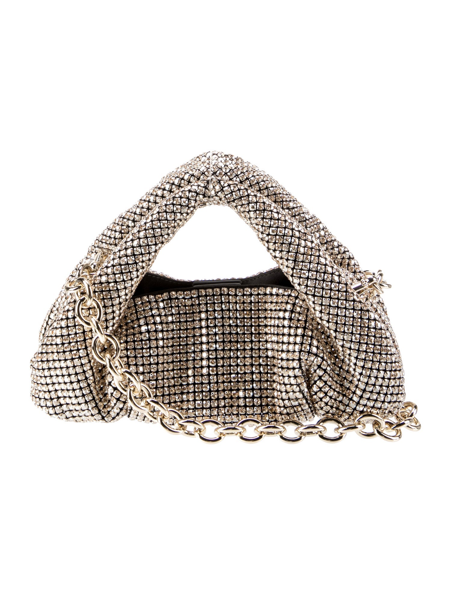 Stuart Weitzman Crystal Top Handle Bag