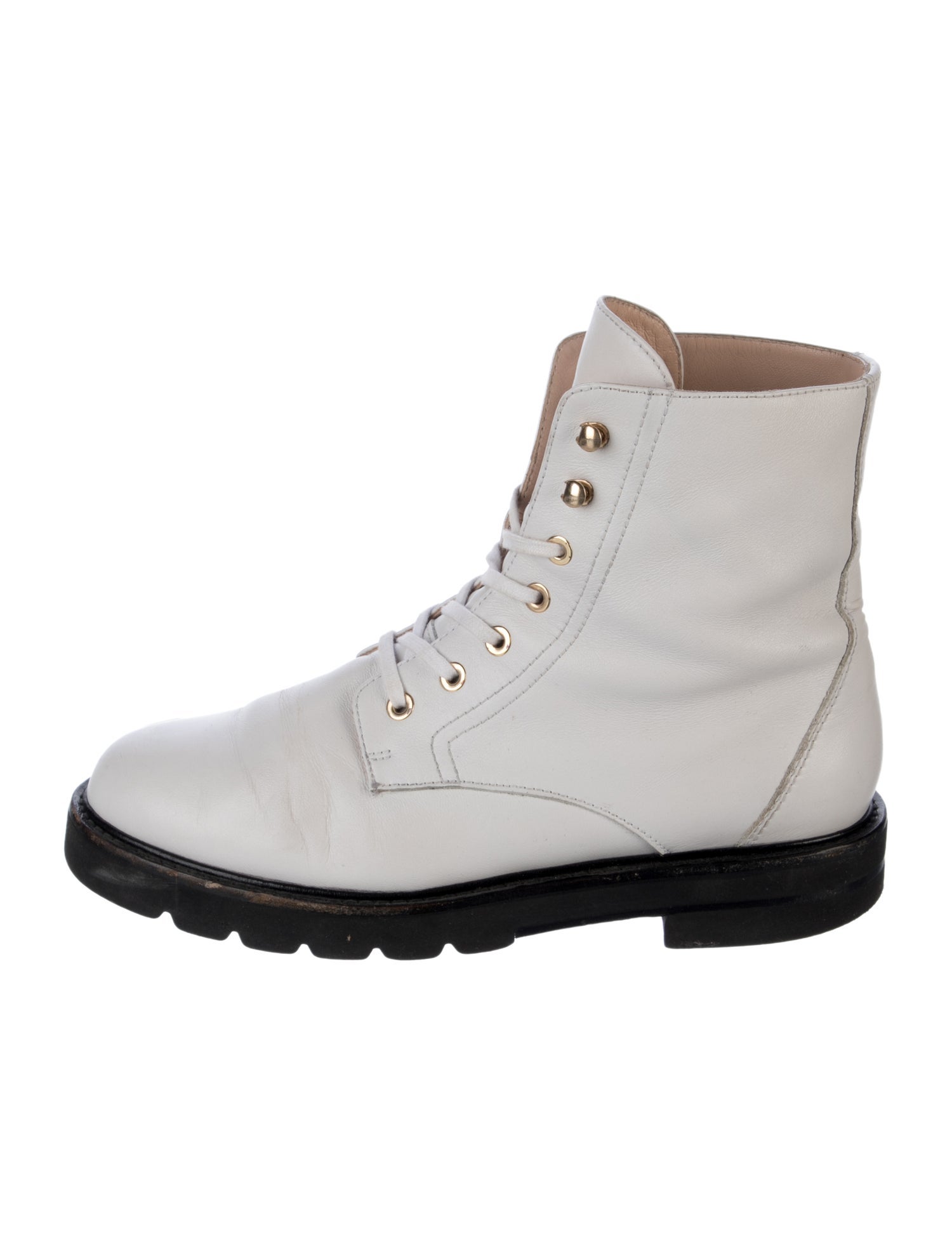 Stuart Weitzman Leather Combat Boots
