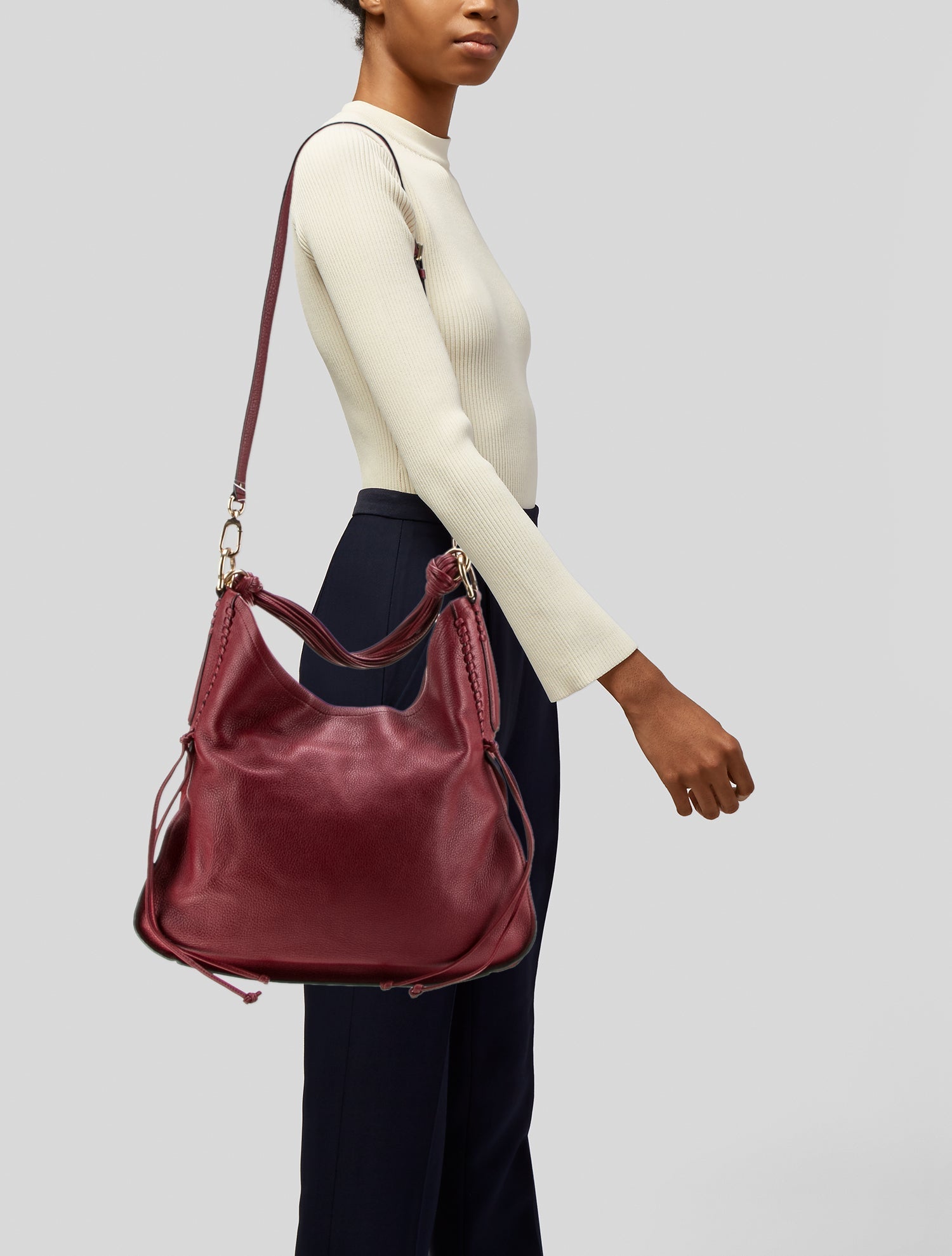 Stuart Weitzman Leather Shoulder Bag