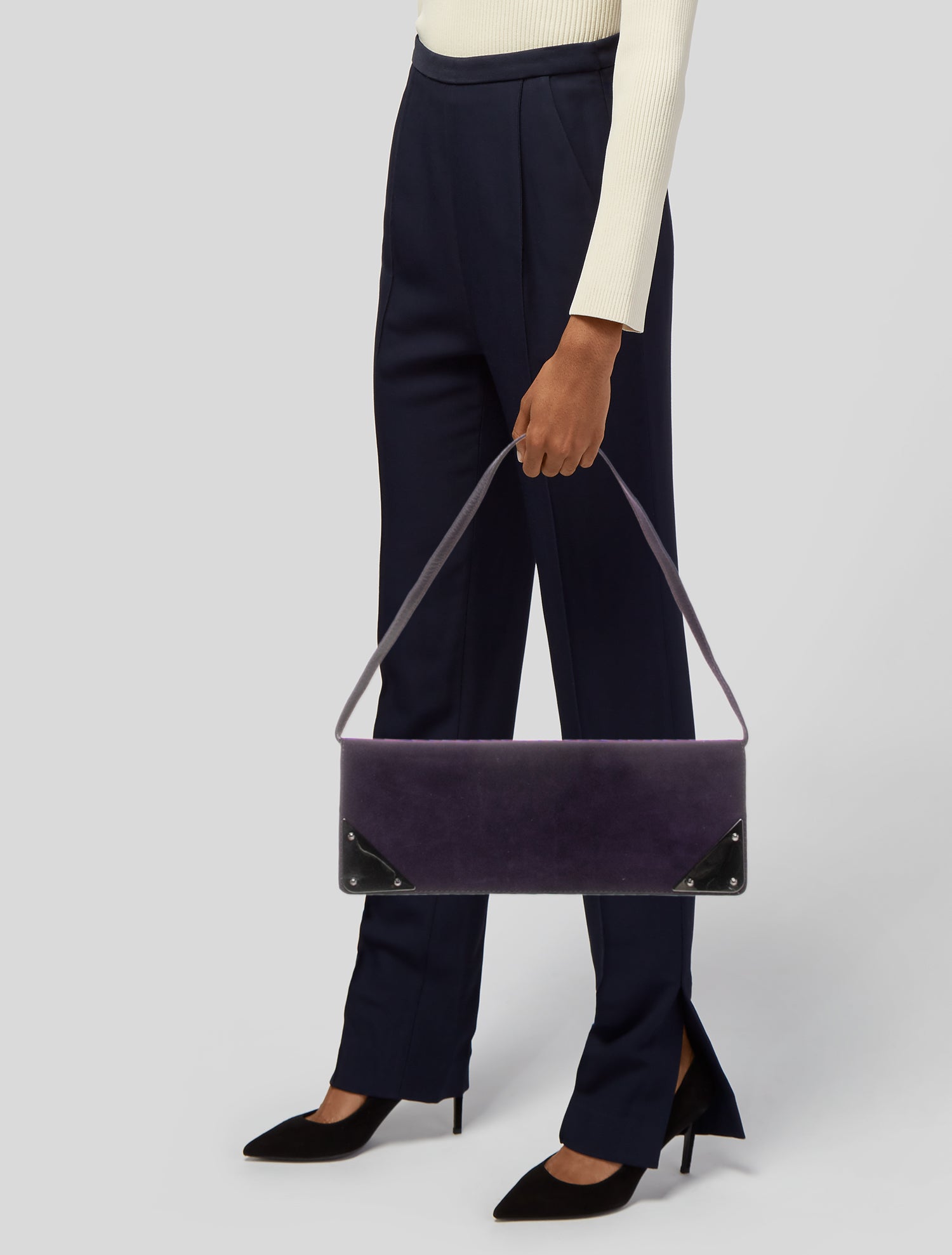 Stuart Weitzman Suede Shoulder Bag