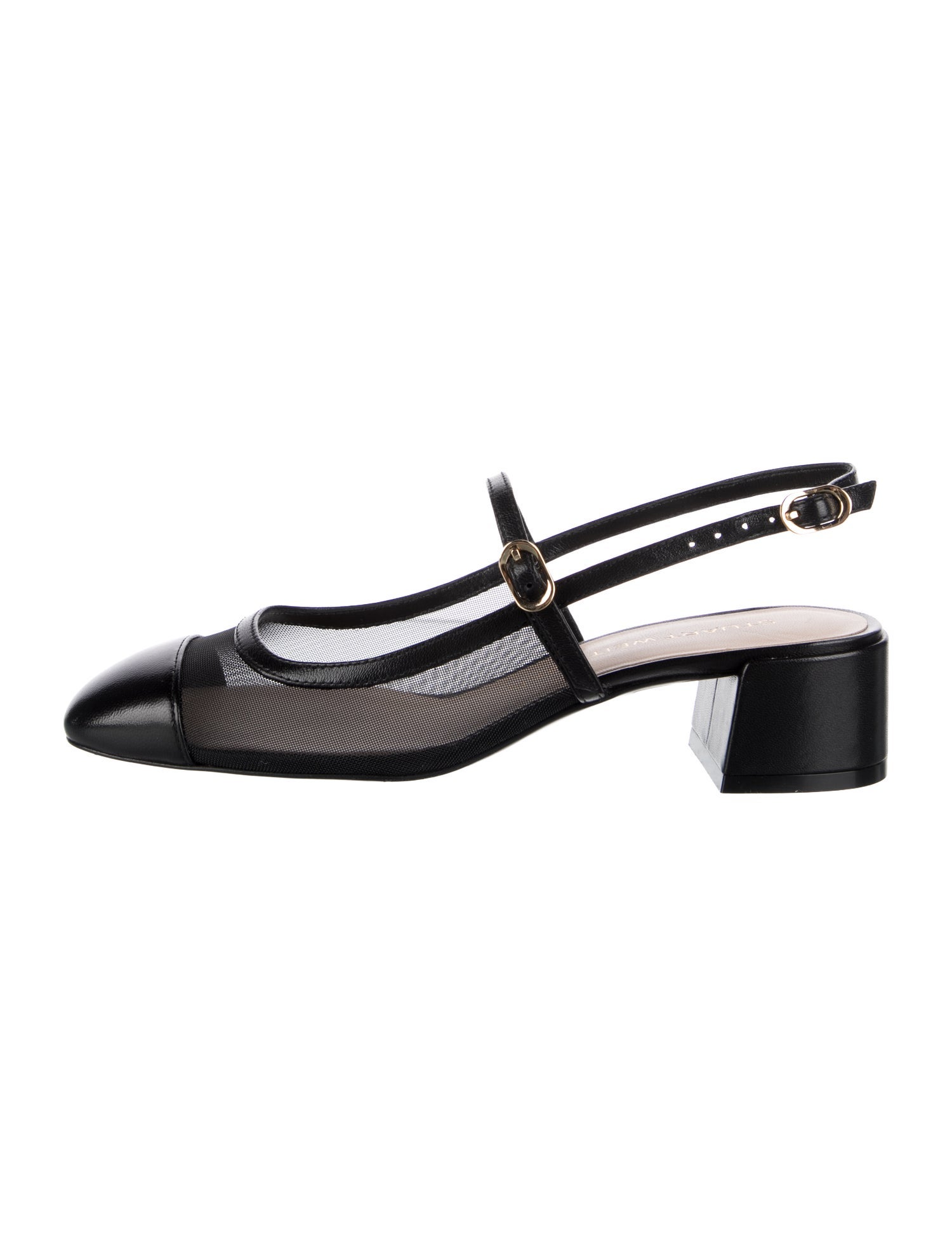 Stuart Weitzman Leather Slingback Pumps