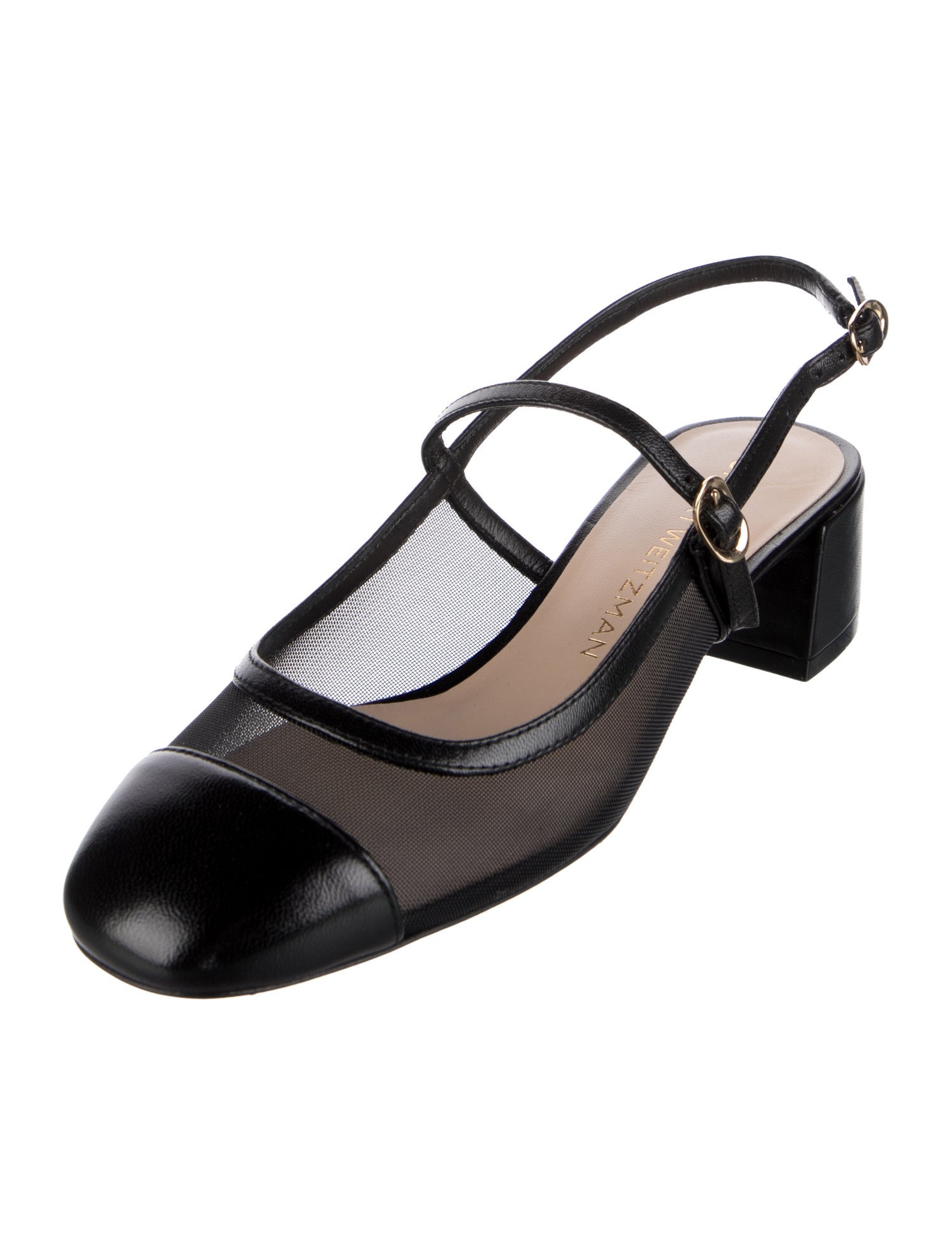 Stuart Weitzman Leather Slingback Pumps