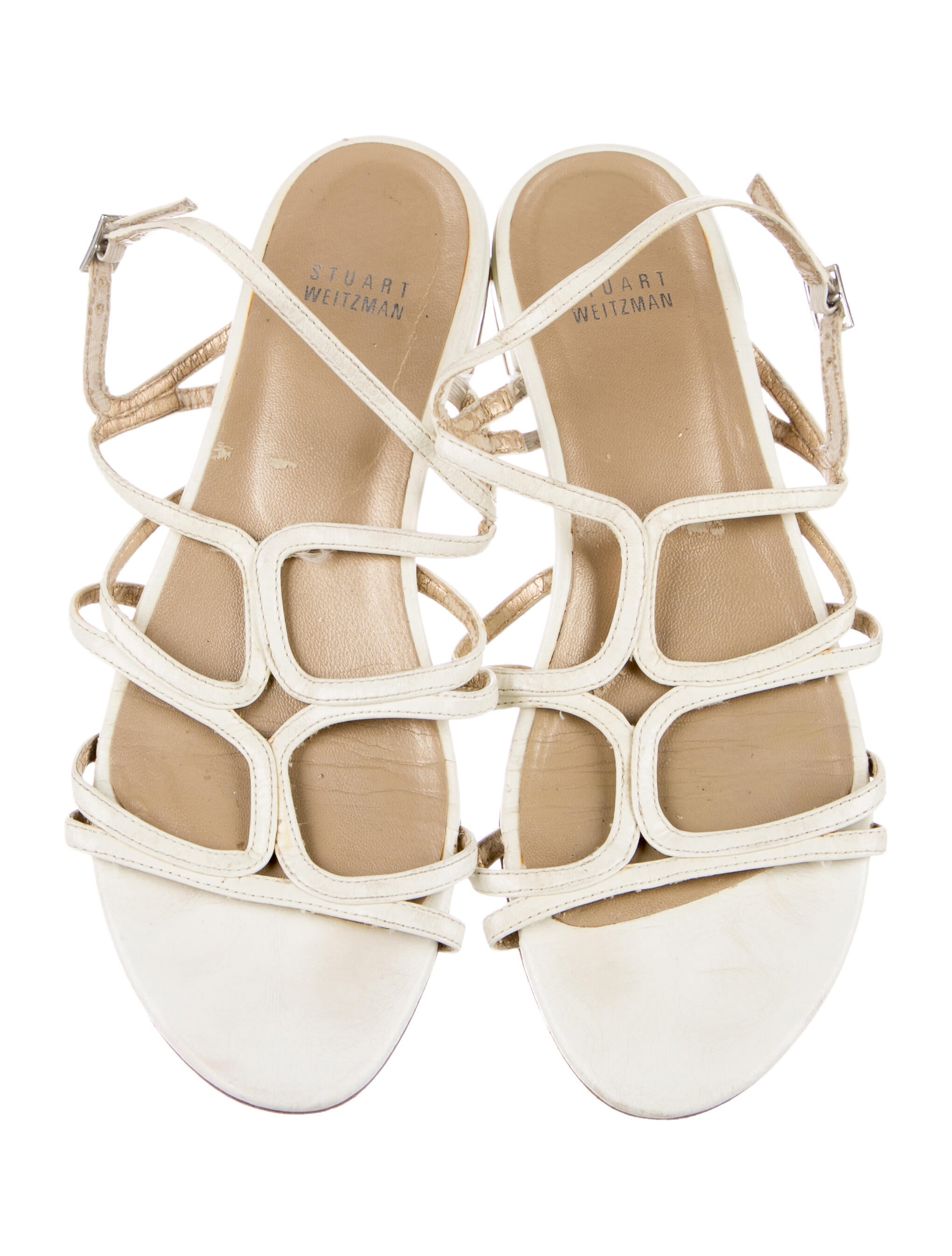 Stuart Weitzman Leather Gladiator Sandals