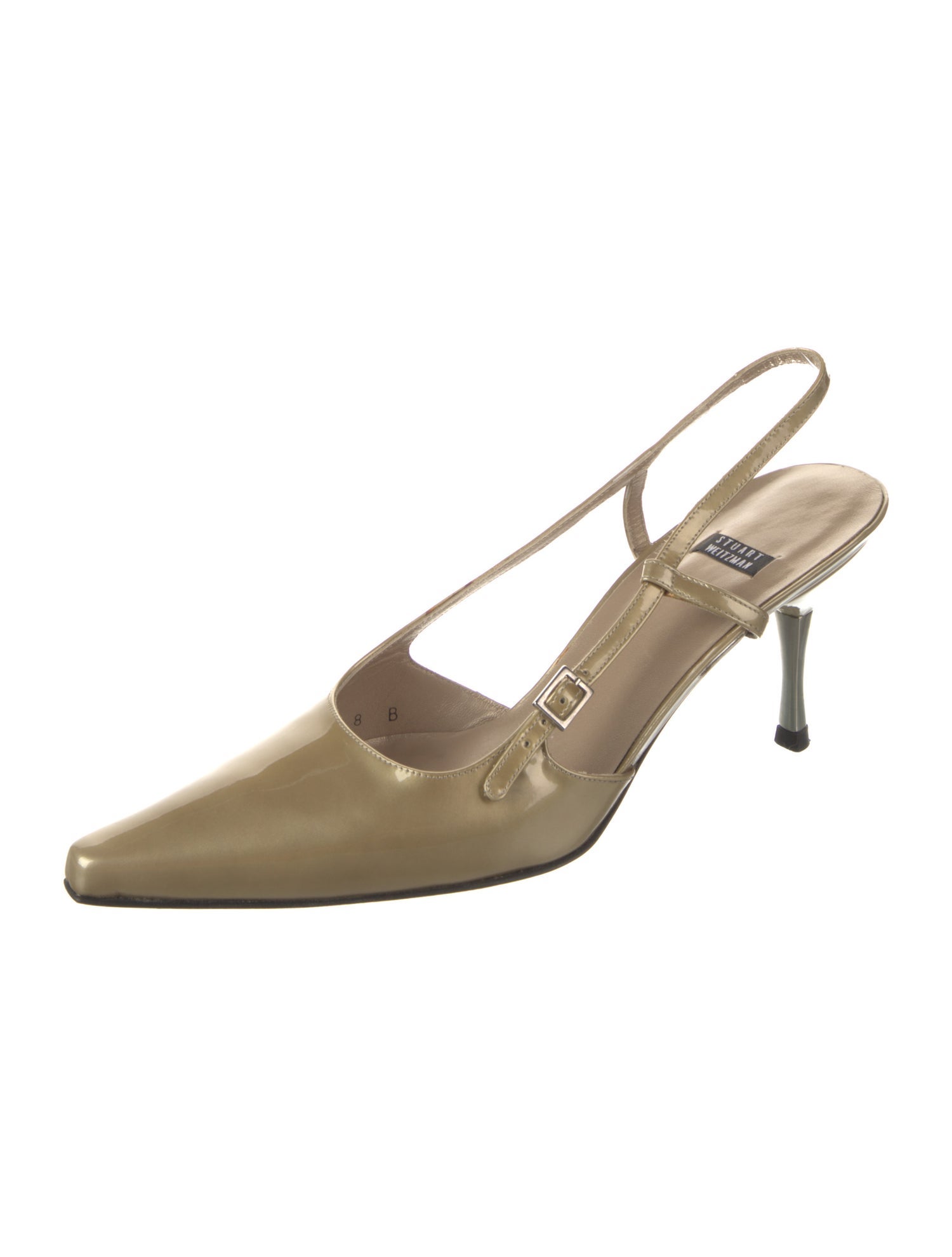 Stuart Weitzman Leather Slingback Pumps