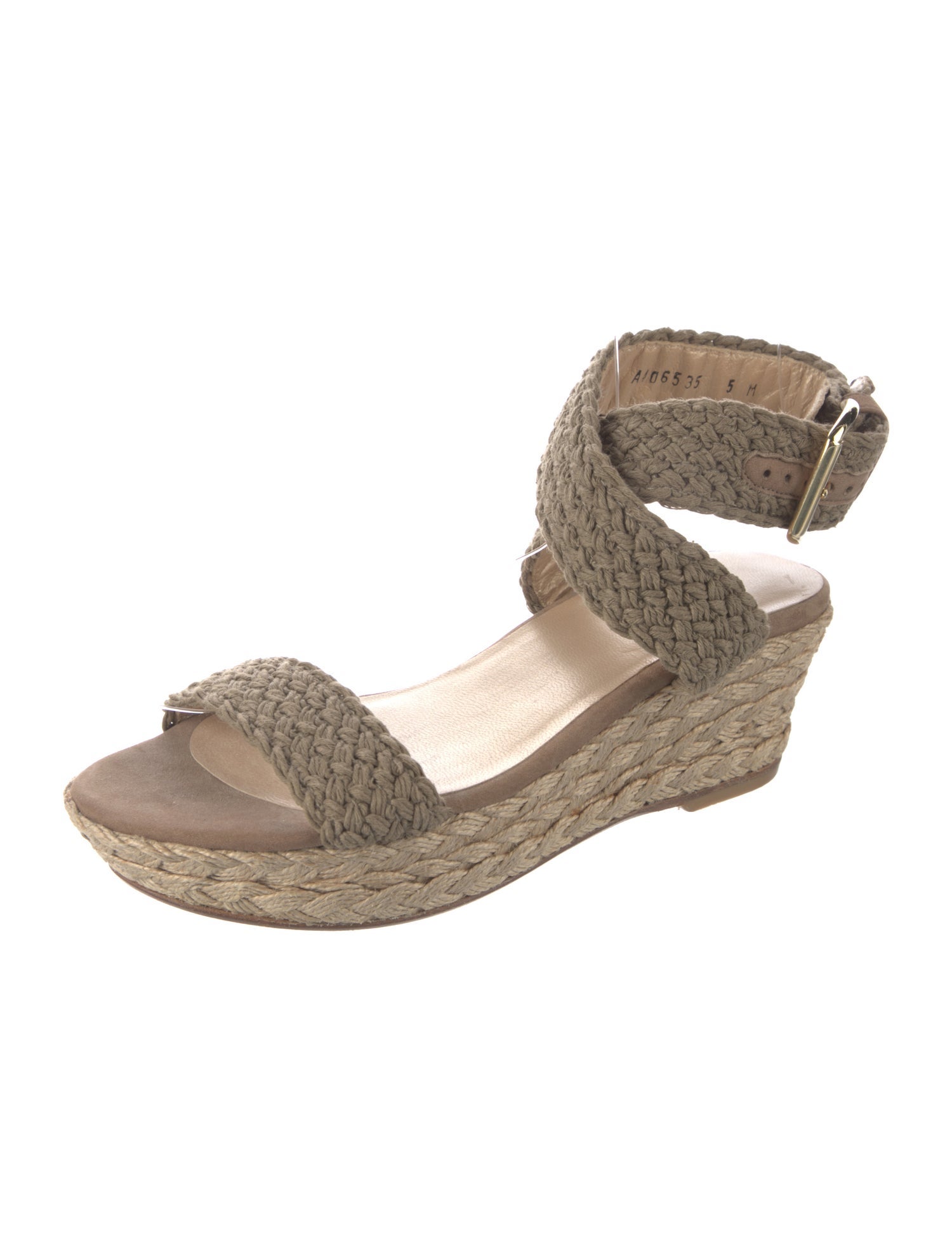 Stuart Weitzman Jute Braided Accents Espadrilles