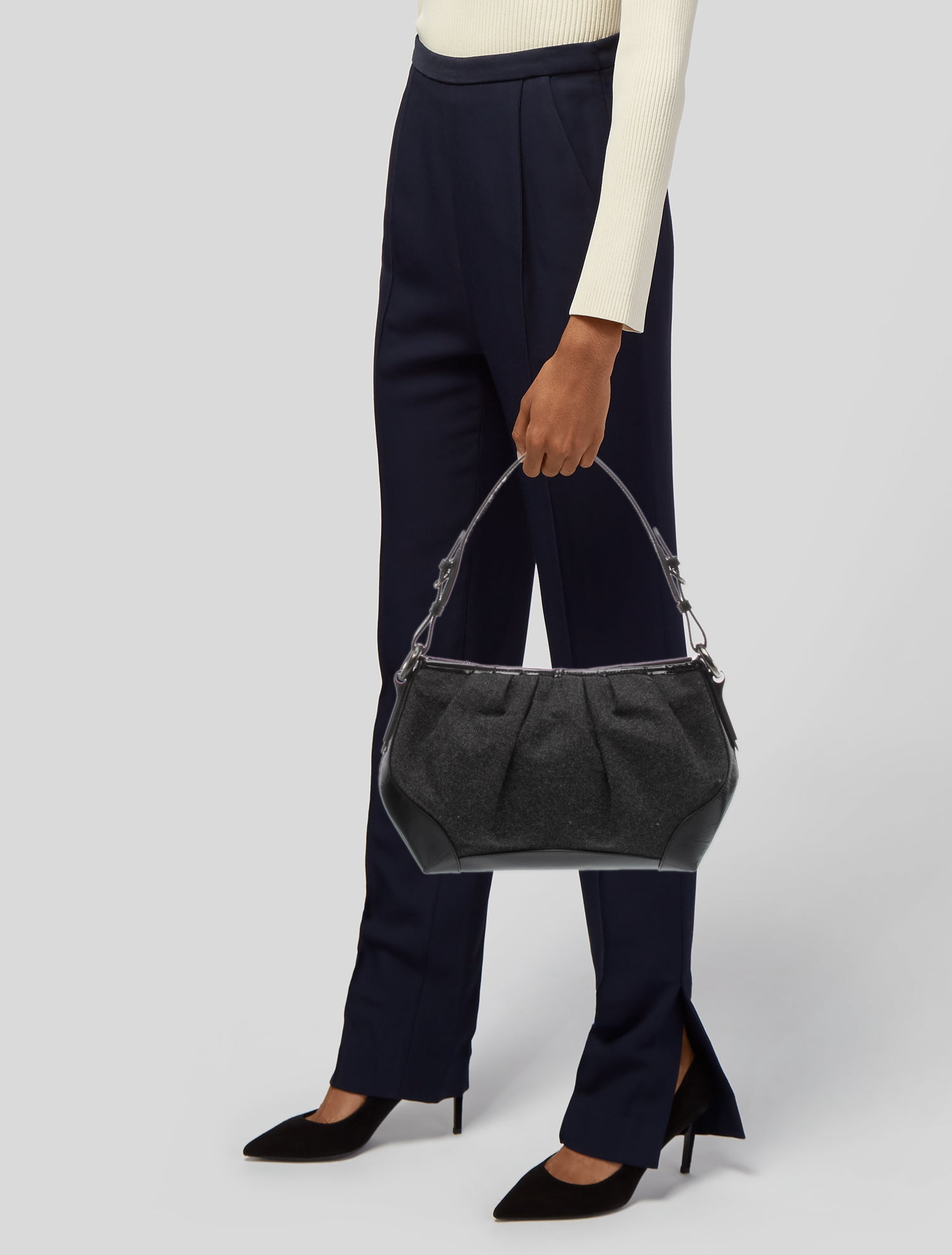 Stuart Weitzman Suede Shoulder Bag