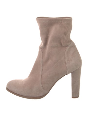 Pre-owned Stuart Weitzman Suede Boots In Pink