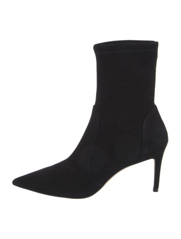 Pre-owned Stuart Weitzman Suede Boots In Black