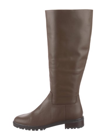 Pre-owned Stuart Weitzman Leather Riding Boots In Brown