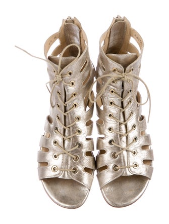 Stuart Weitzman Pantheon Leather Sandals