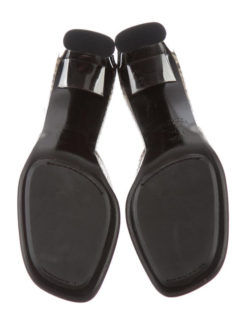 animal print buckle sandals