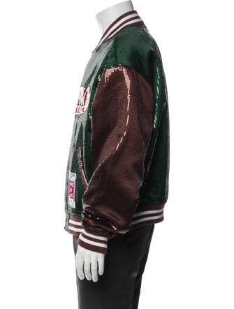 Supreme x Mitchell & Ness Graphic Print Bomber Jacket