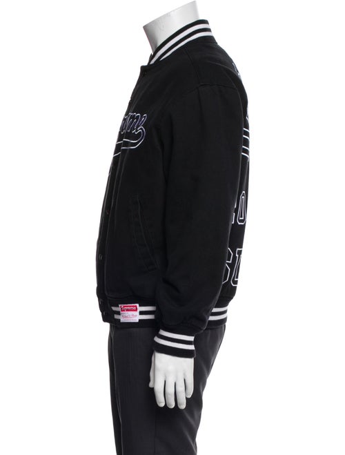 Supreme x Mitchell & Ness Graphic Print Varsity Jacket